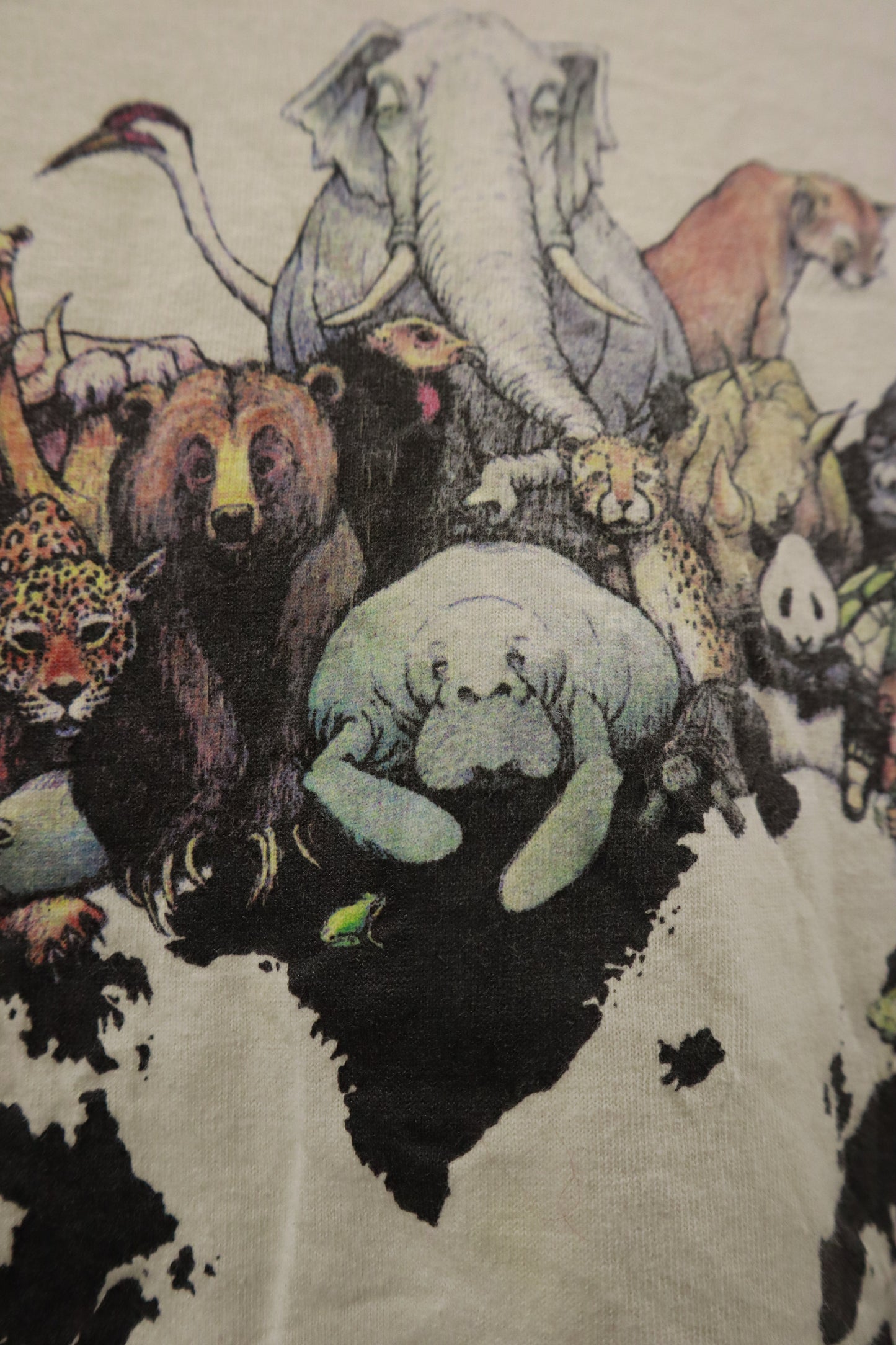 90’s Human-i-Tees ”animal print” L/S Tee / NV-［2601-004］