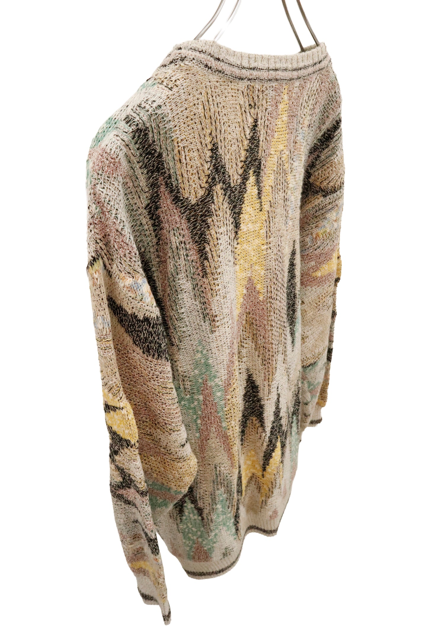 Abstract Pattern Knit Sweater/U-［2602-025］