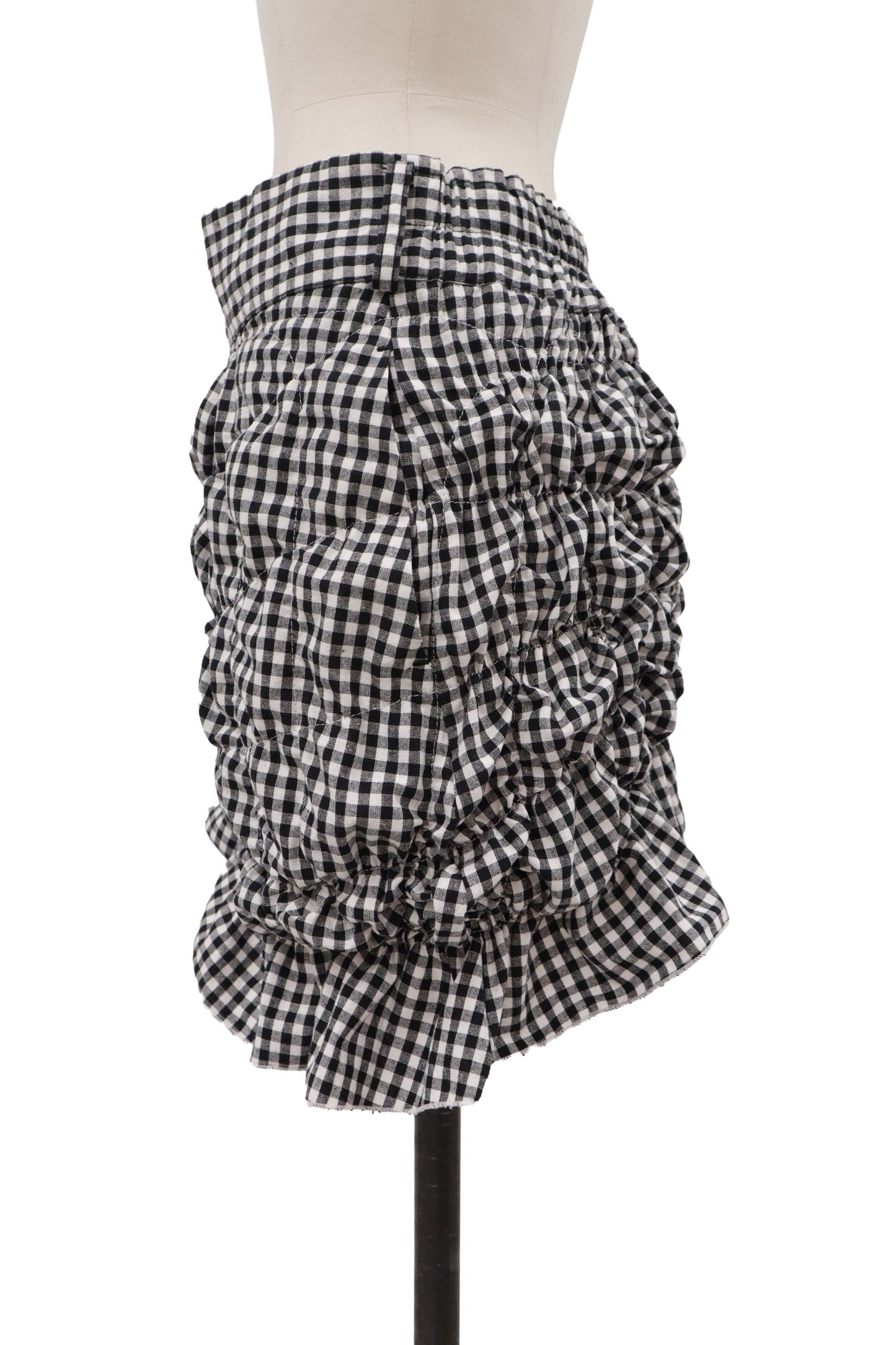 gingham mini skirt/KUSHA KUSHA PLAN/RM-［2607-052］