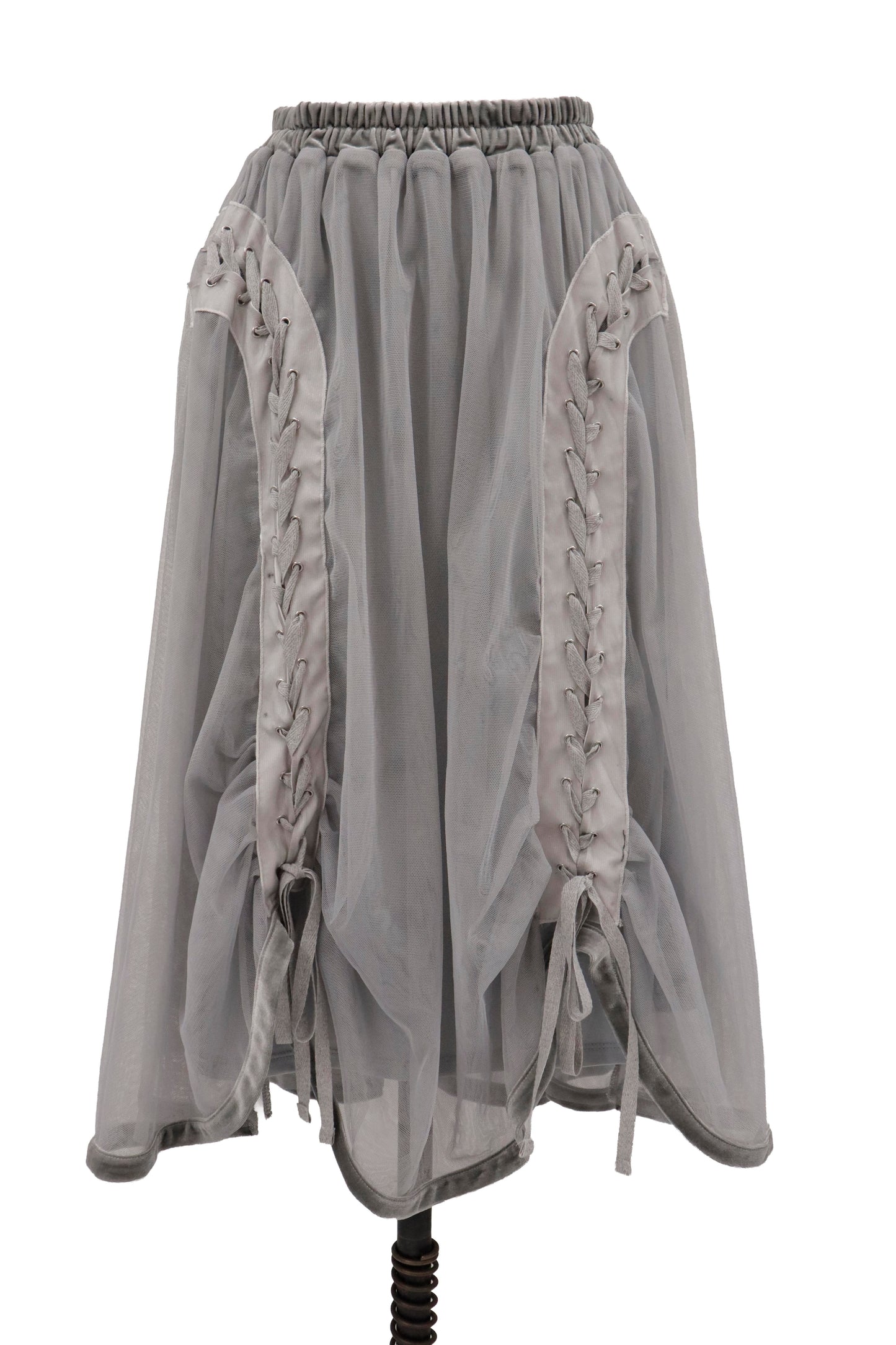 lace up skirt/RM-［2605-058］
