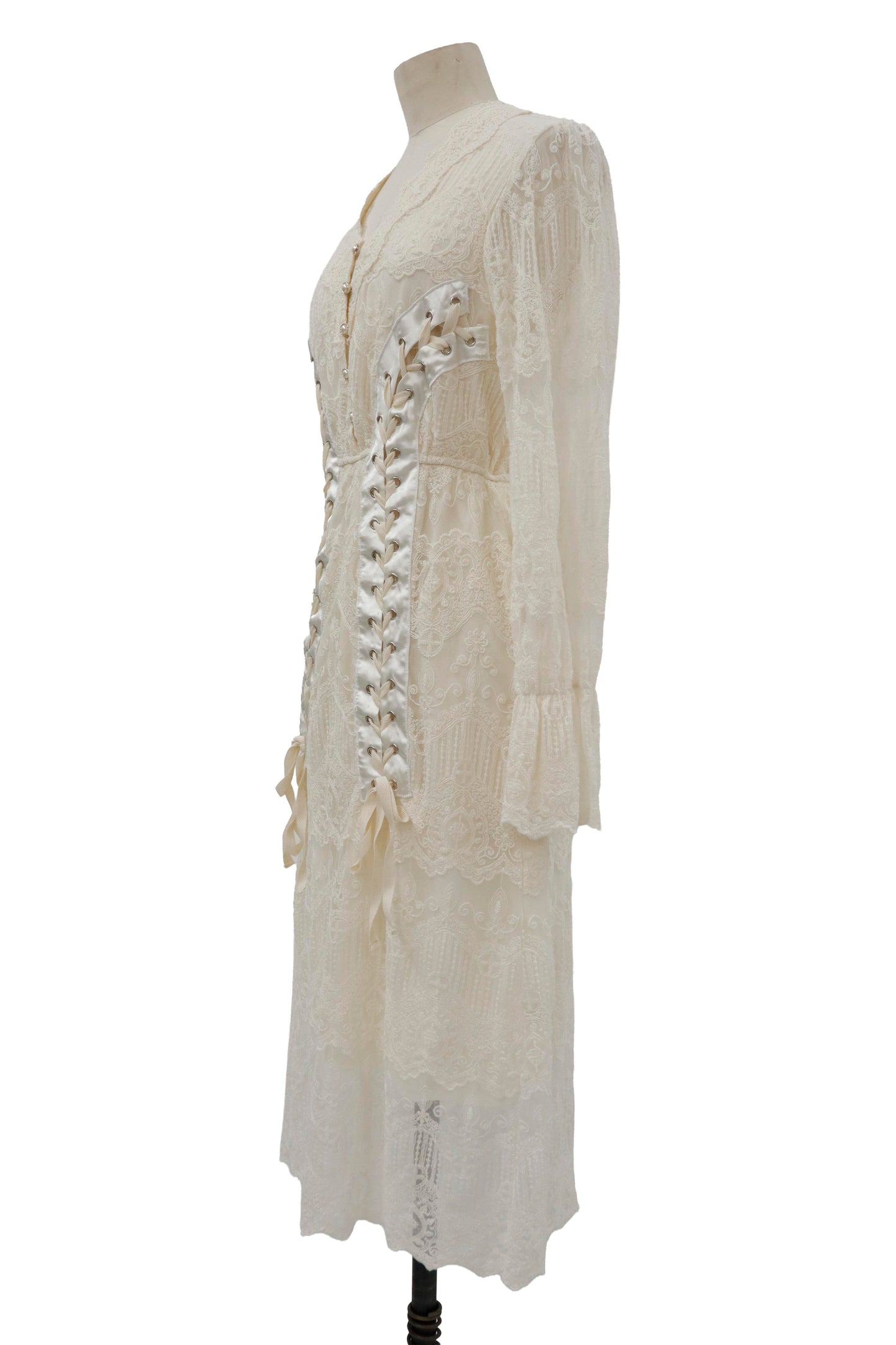 lace up dress/RM-［2605-052］