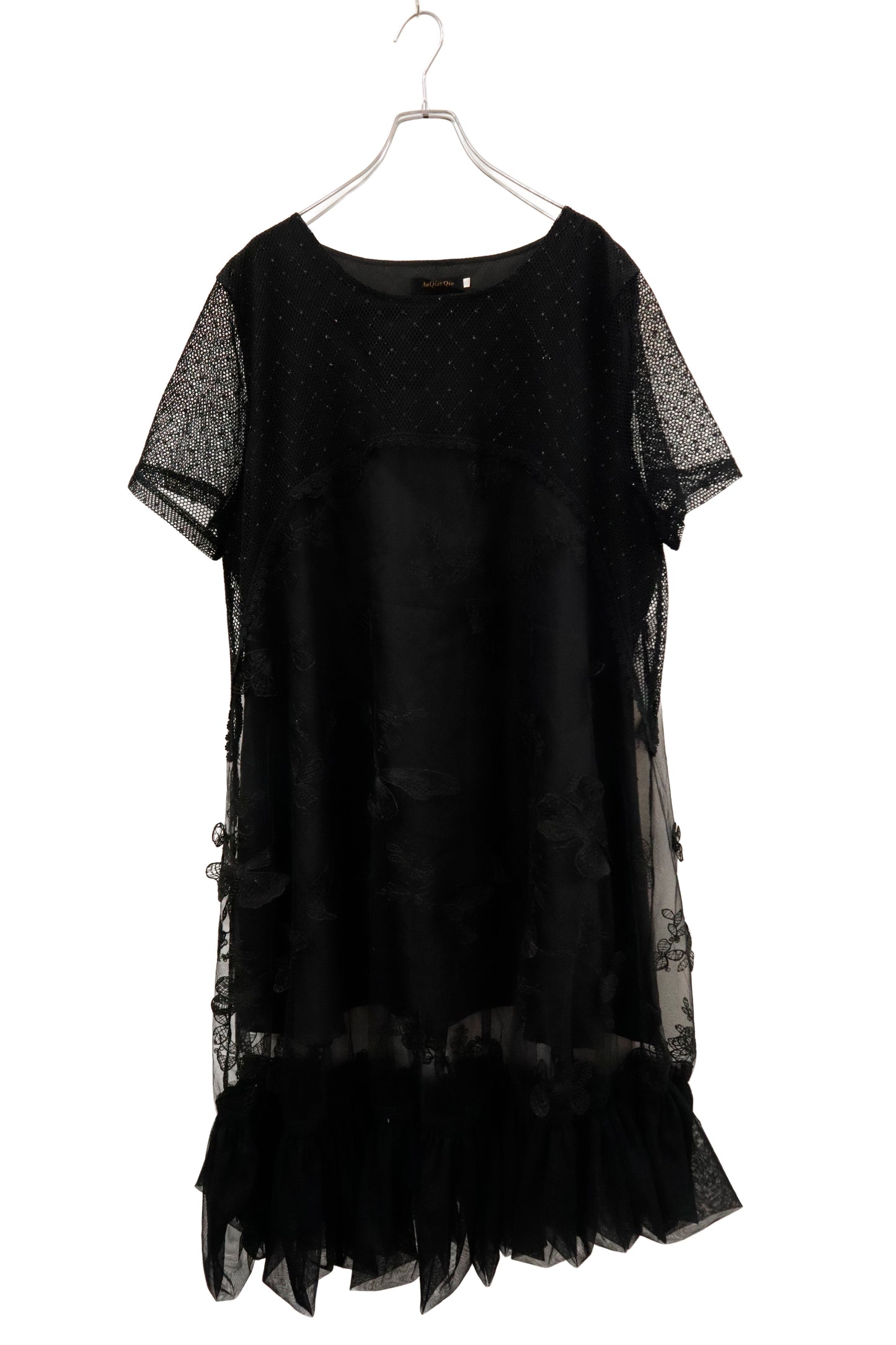 mesh frill dress/RM-［2602-109］