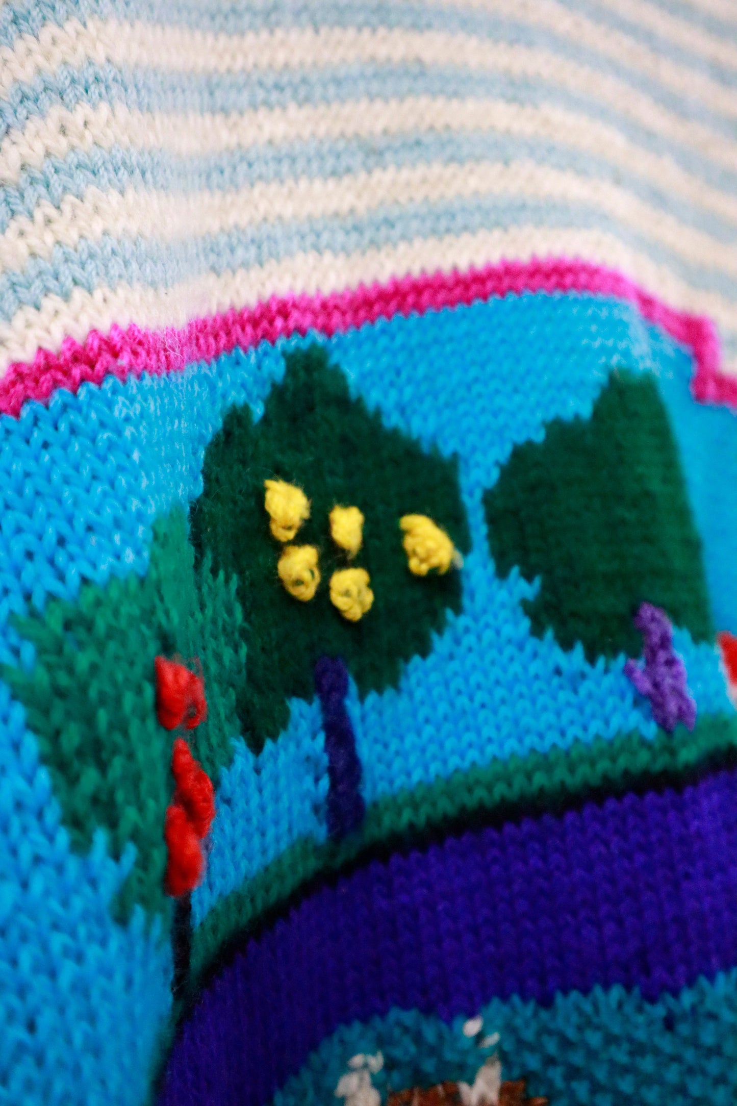 80's knit sweater / NV-［2601-054］