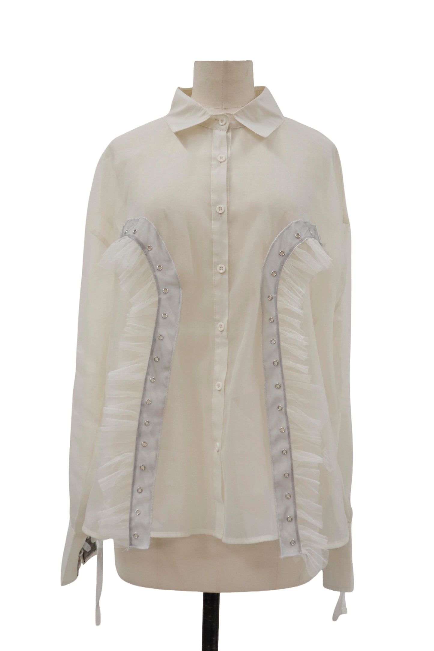 lace up contemporary shirt/RM-［2605-051］