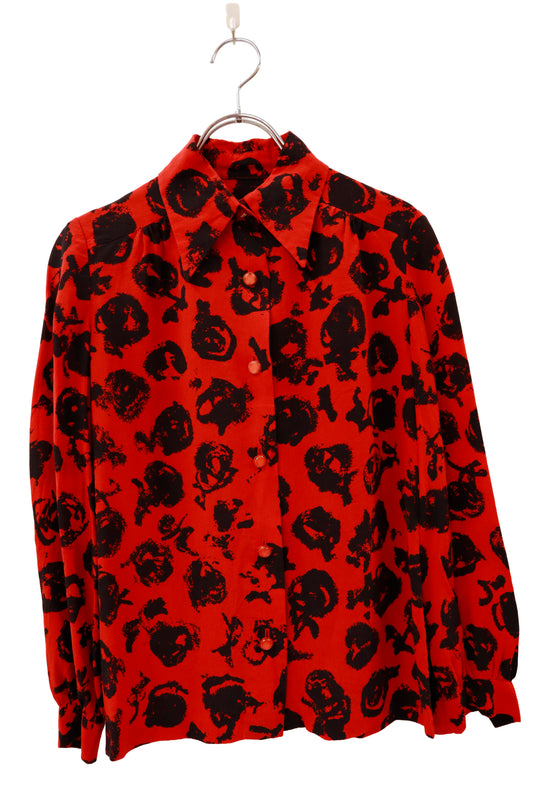 print shirt/NV-［2511-023］
