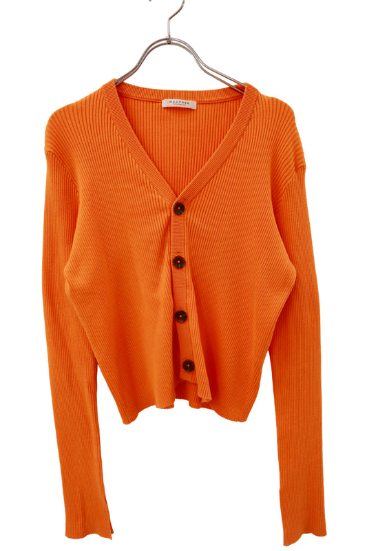 knit cardigan/NV-［2511-025］