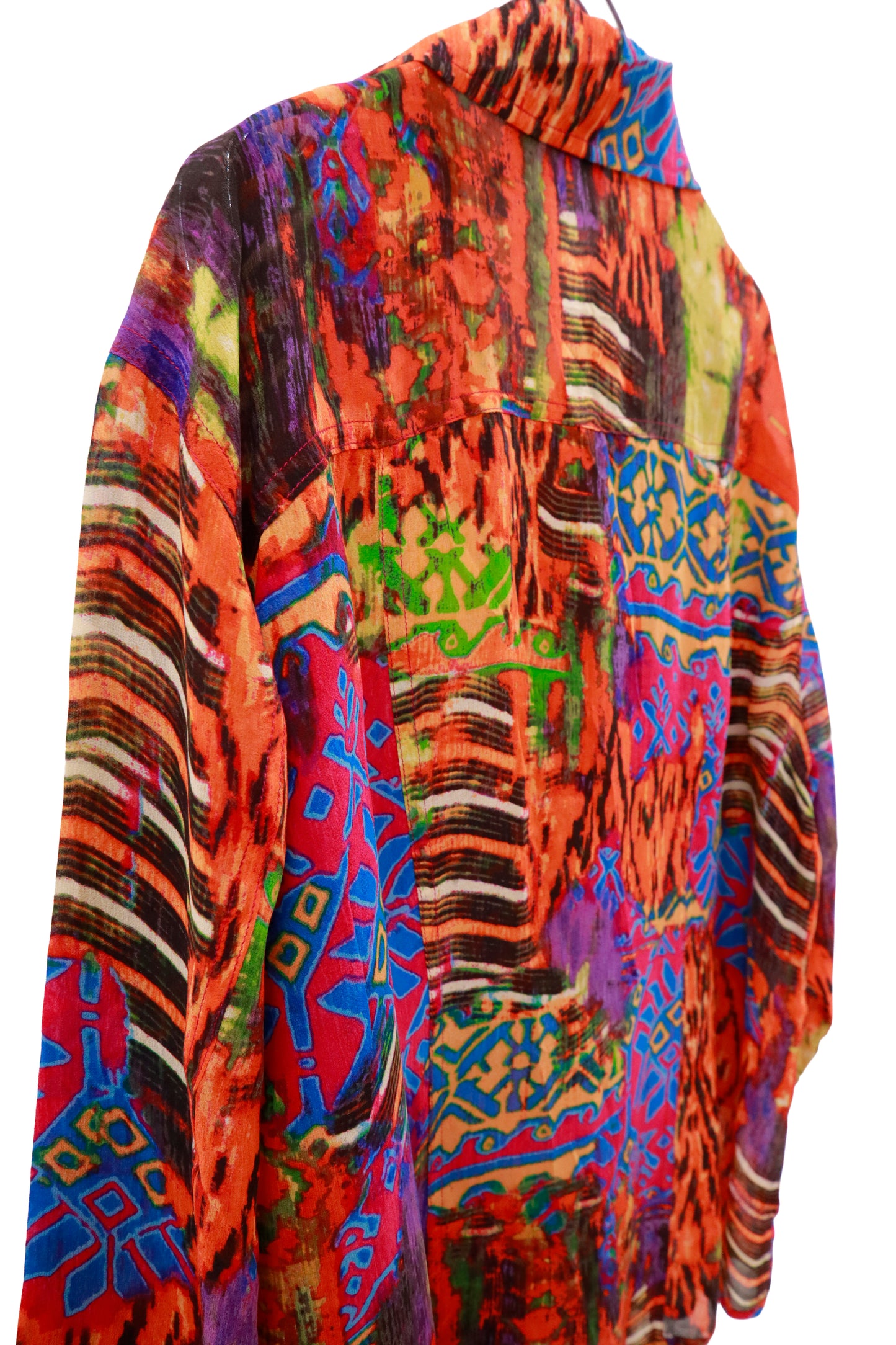 90's CHICO'S silk shirt/NV-［2511-027］