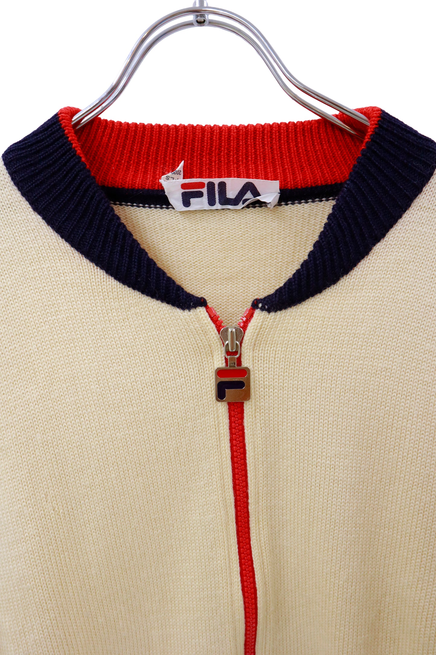 90's old FILA high gauge knit blouson/NV-［2511-029］