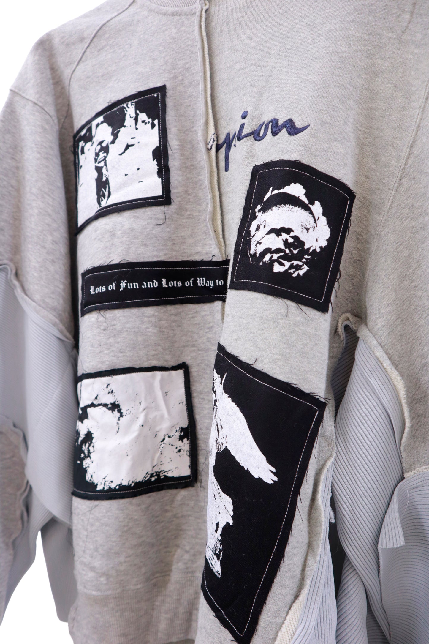 patchwork sweatshirt/RM-［2511-007］