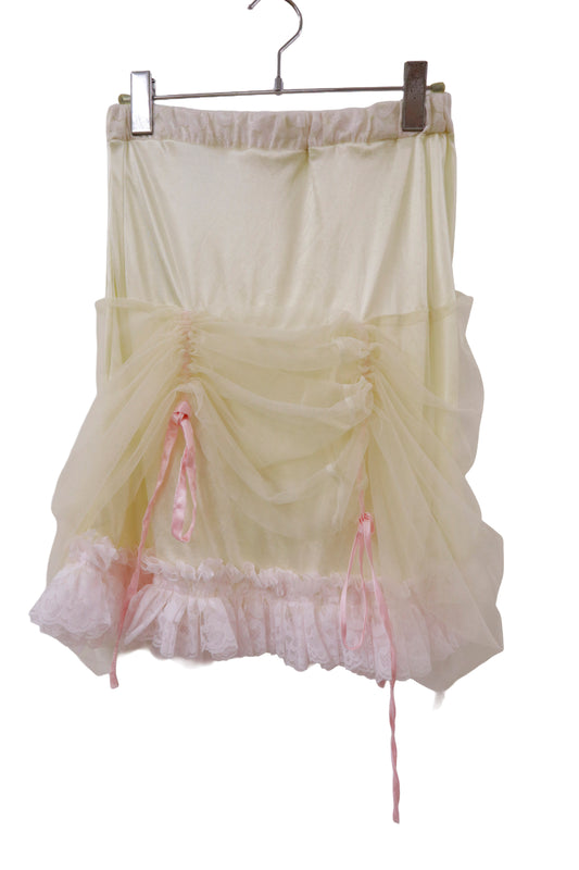 docking shirring skirt/RM-［2511-028］