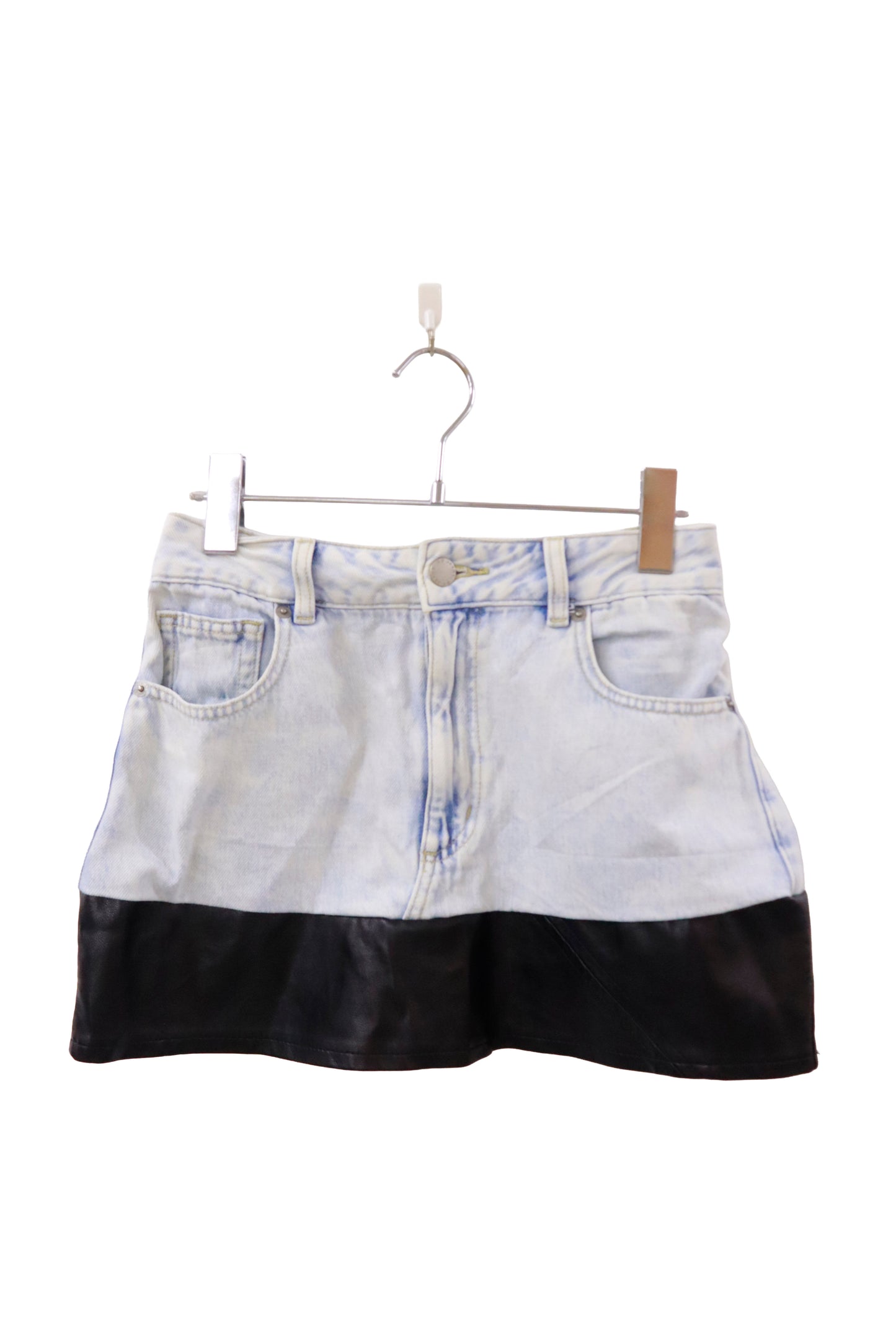 denim mini skirt/RM-［2511-031］