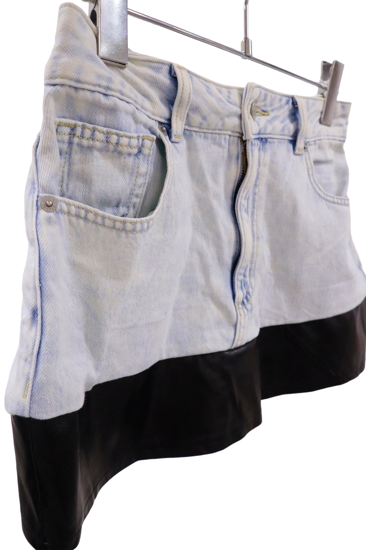 denim mini skirt/RM-［2511-031］