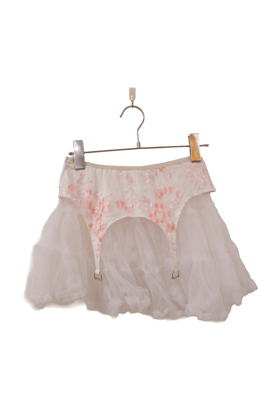 garter peplum skirt/RM-［2511-032］