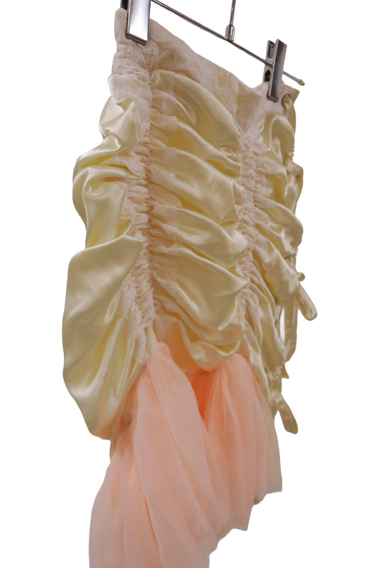 shirring frill skirt/RM-［2511-033］