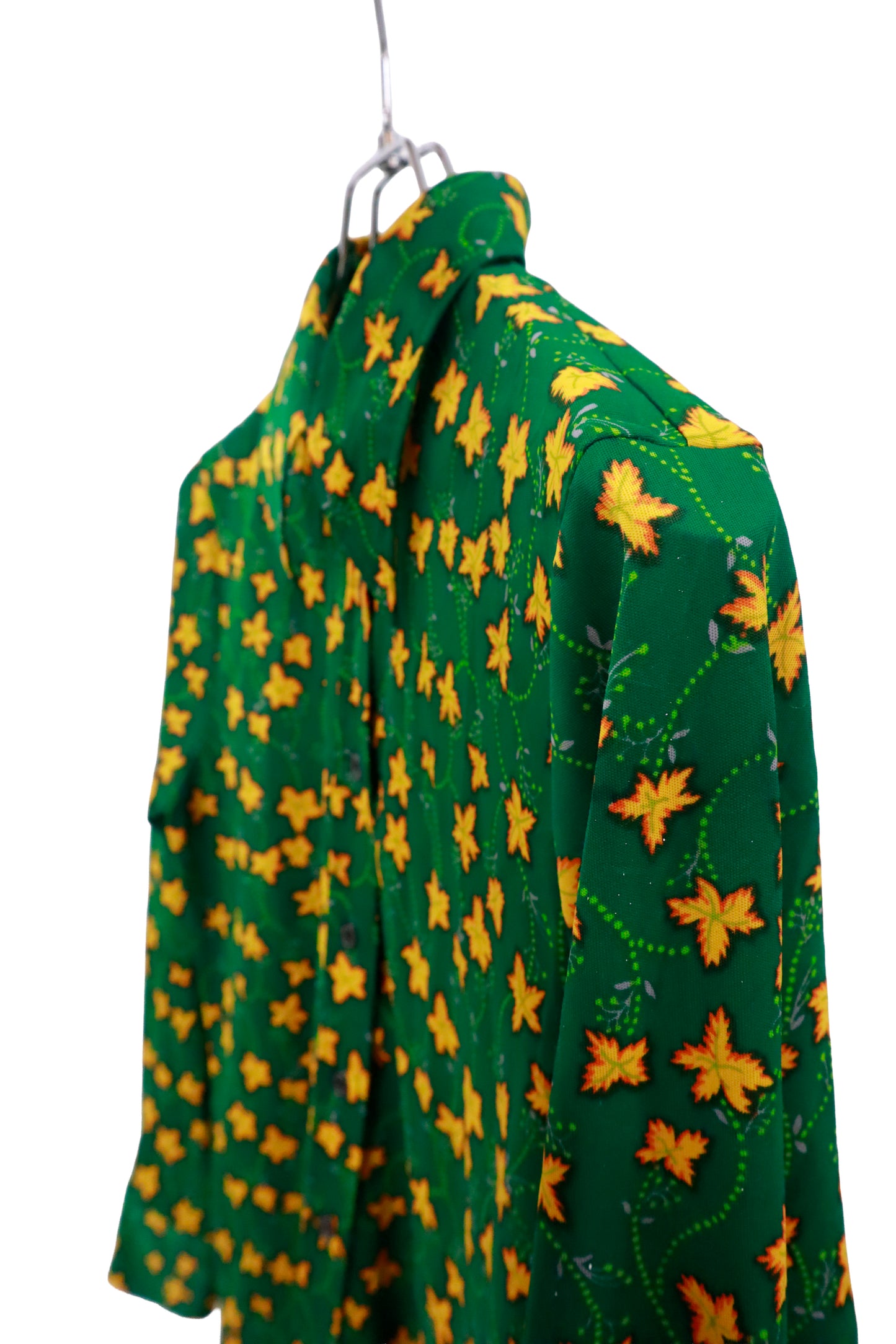 print polyester shirt/NV-［2511-055］