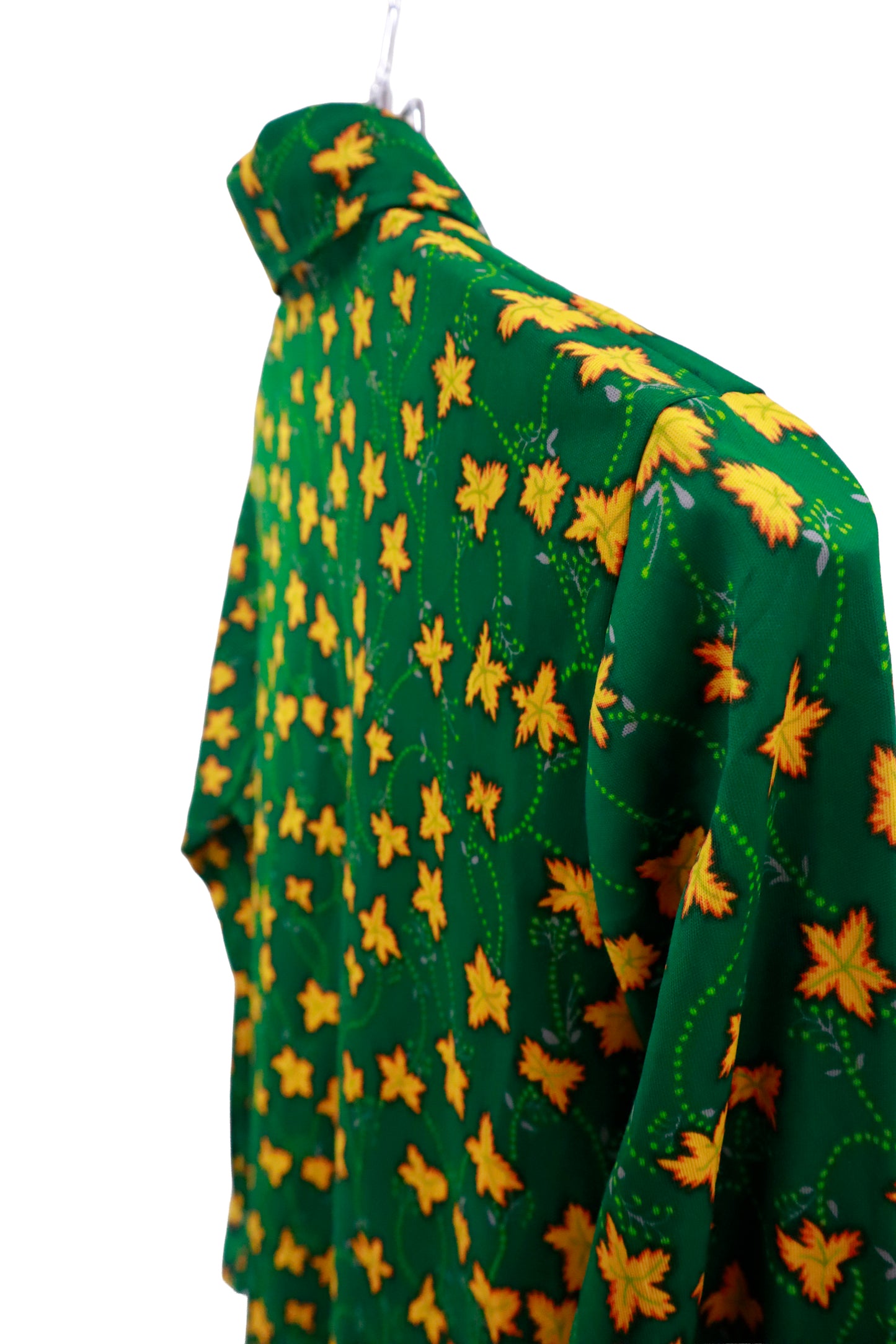 print polyester shirt/NV-［2511-055］