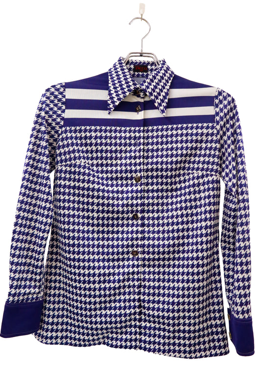 polyester shirt/NV-［2511-059］