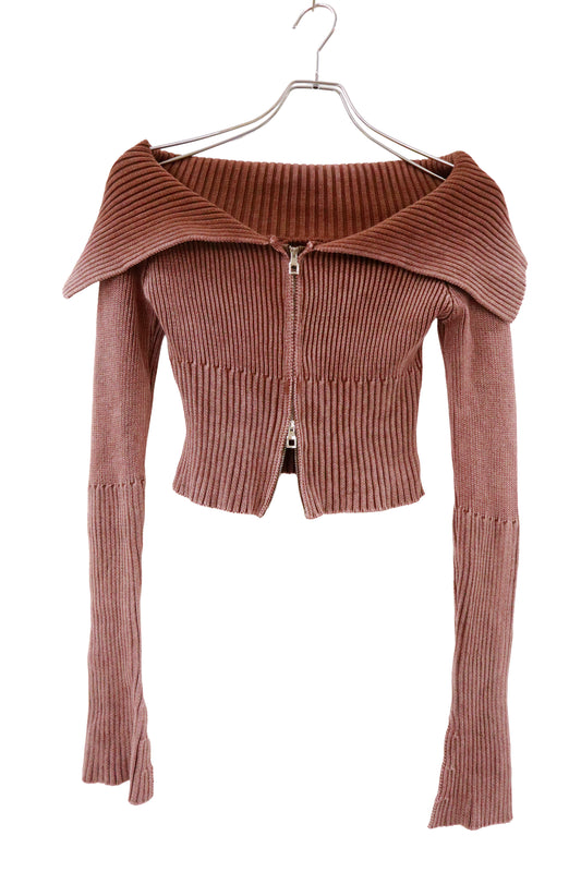 rib knit bolero/古着U-［2511-001］