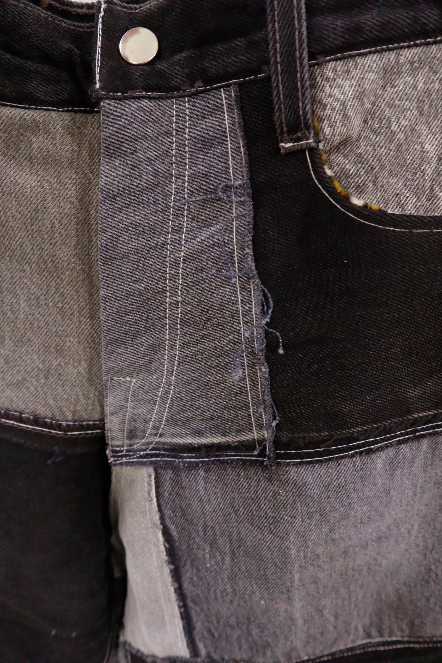 patchwork punk pants/RM-［2511-045］