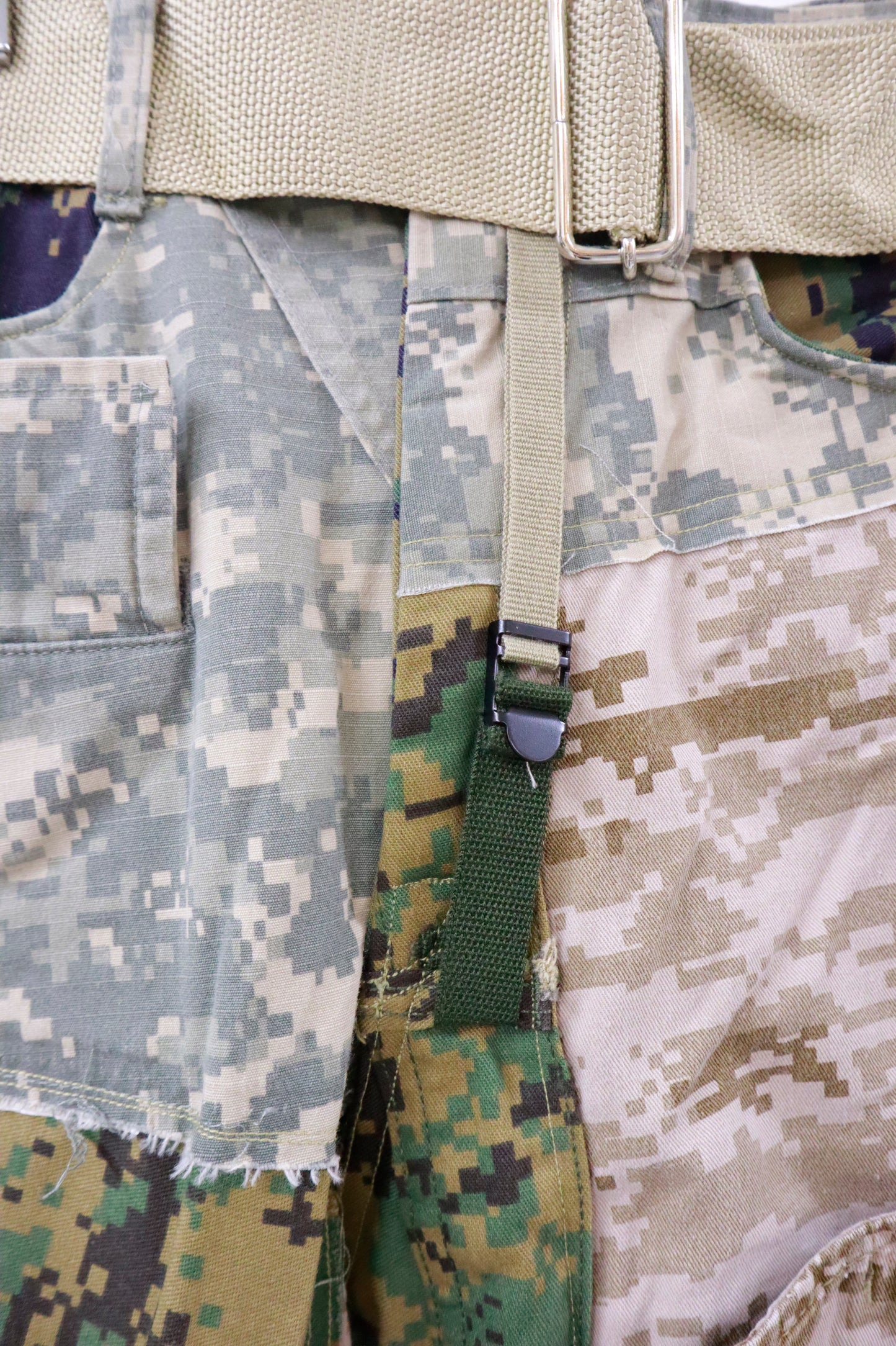 patchwork punk pants/RM-［2511-046］