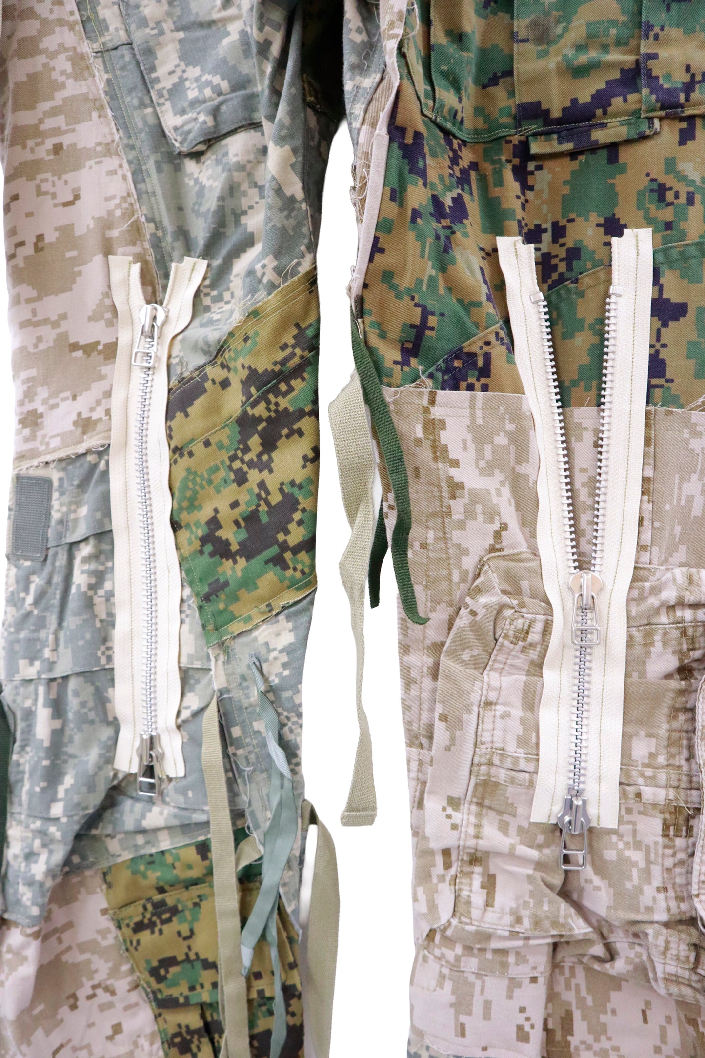 patchwork punk pants/RM-［2511-046］