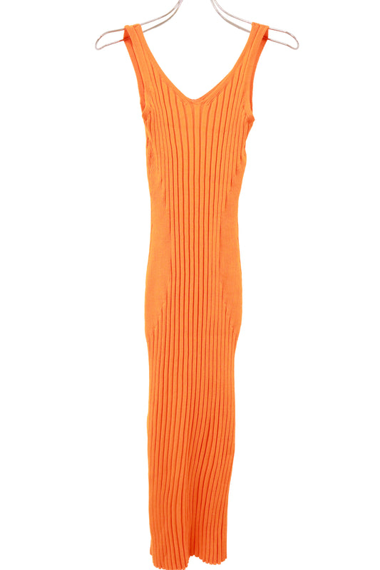 rib knit dress/U-［2511-008］