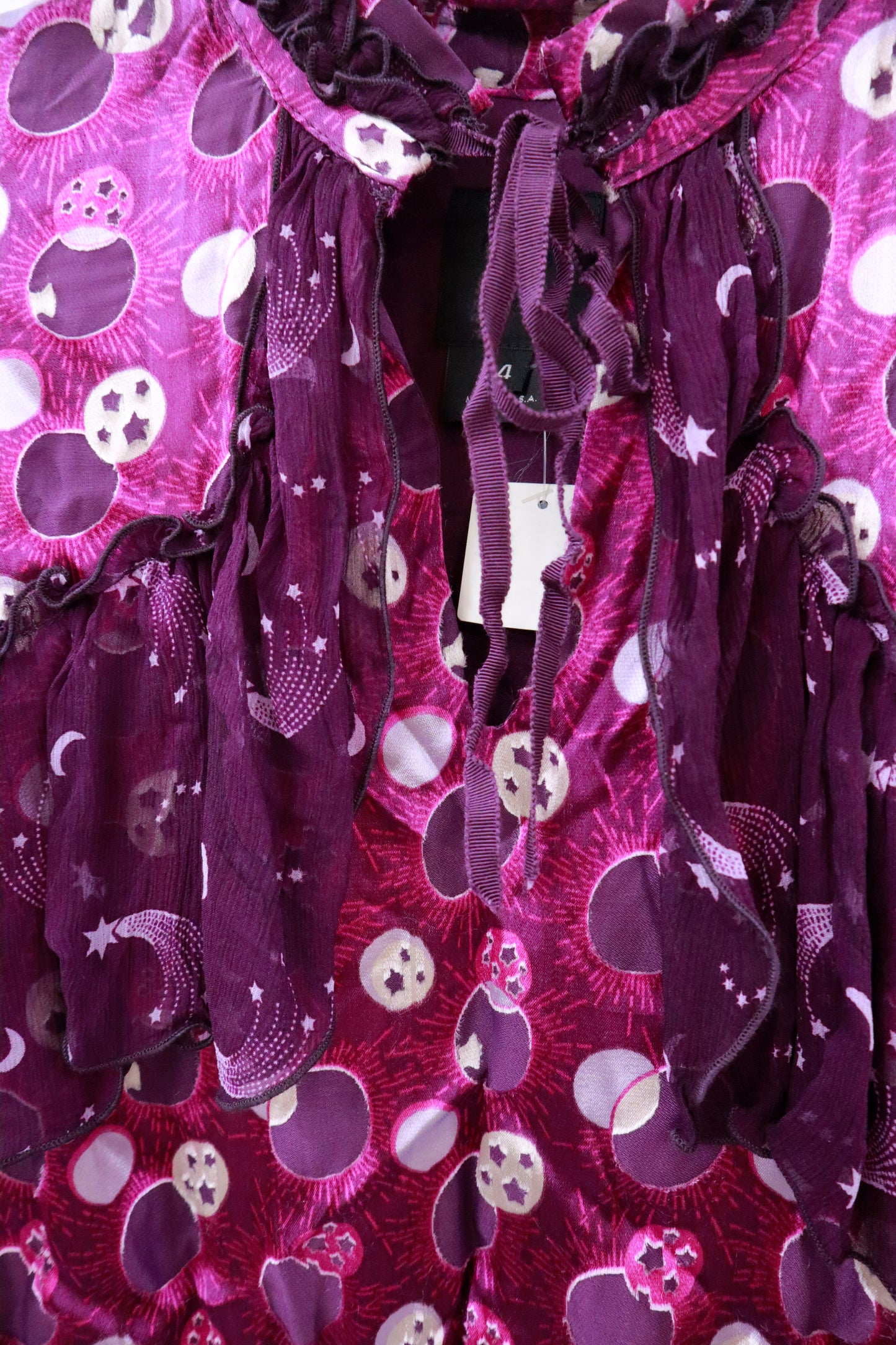 ANNA SUI/dot print dress/NV-［2511-081］