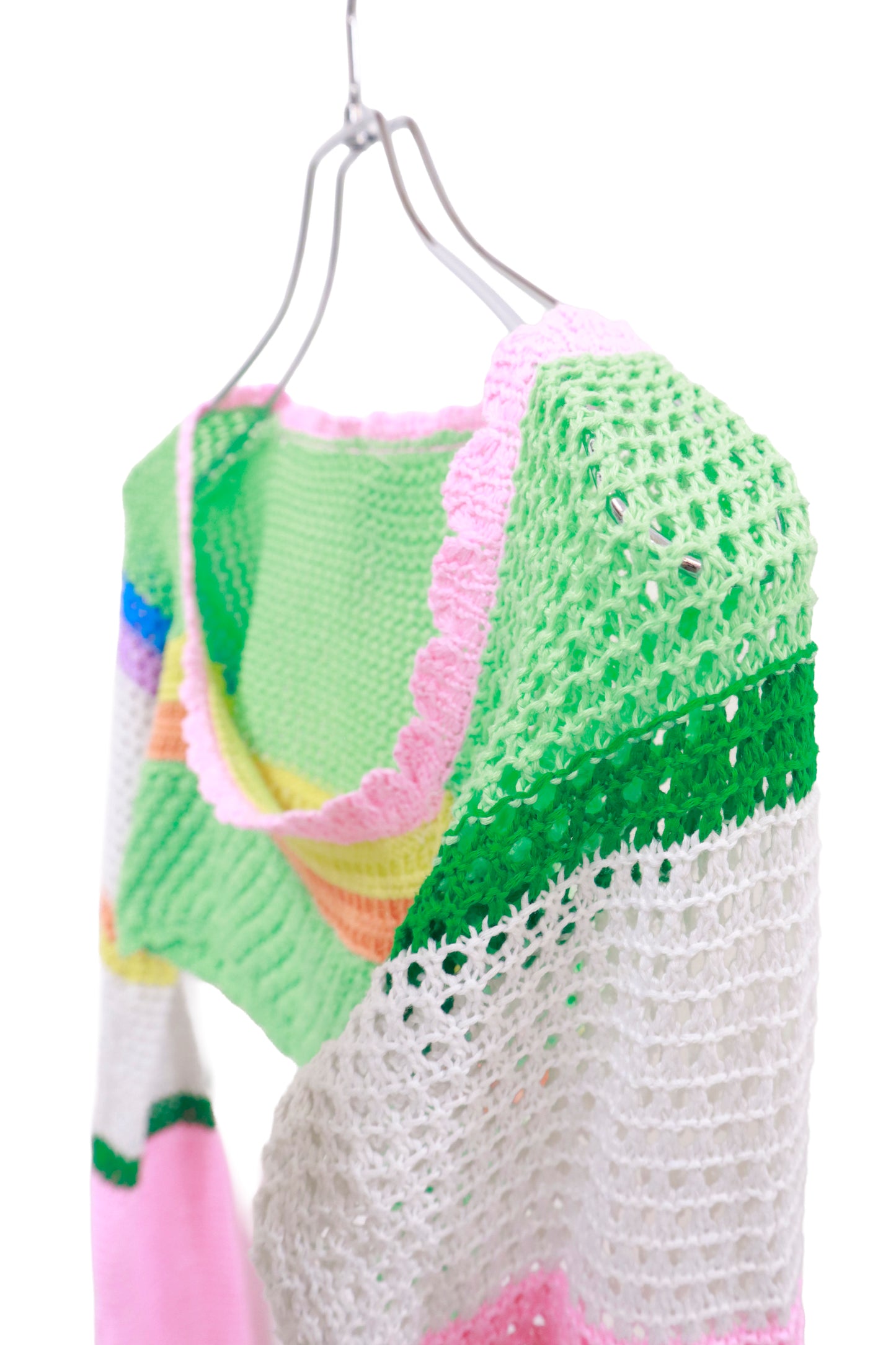 00' crochet knit tops/NV-［2511-084］