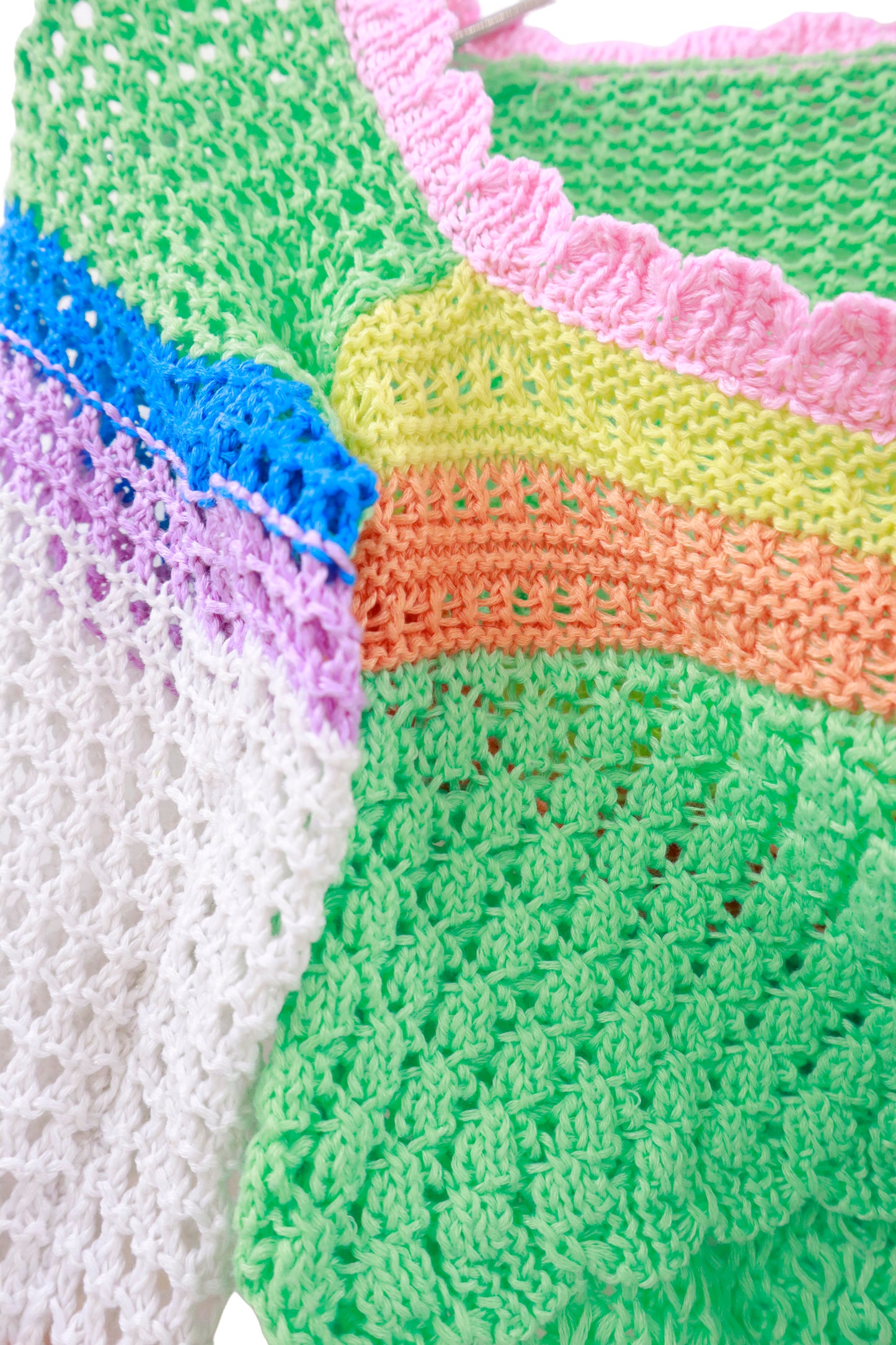 00' crochet knit tops/NV-［2511-084］