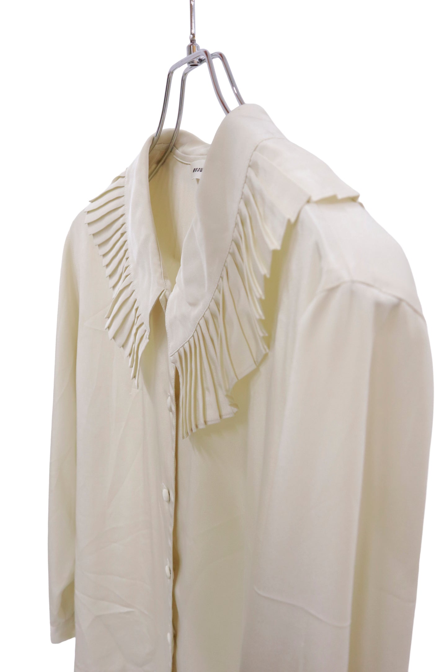 pleats collar blouse/U-［2511-019］
