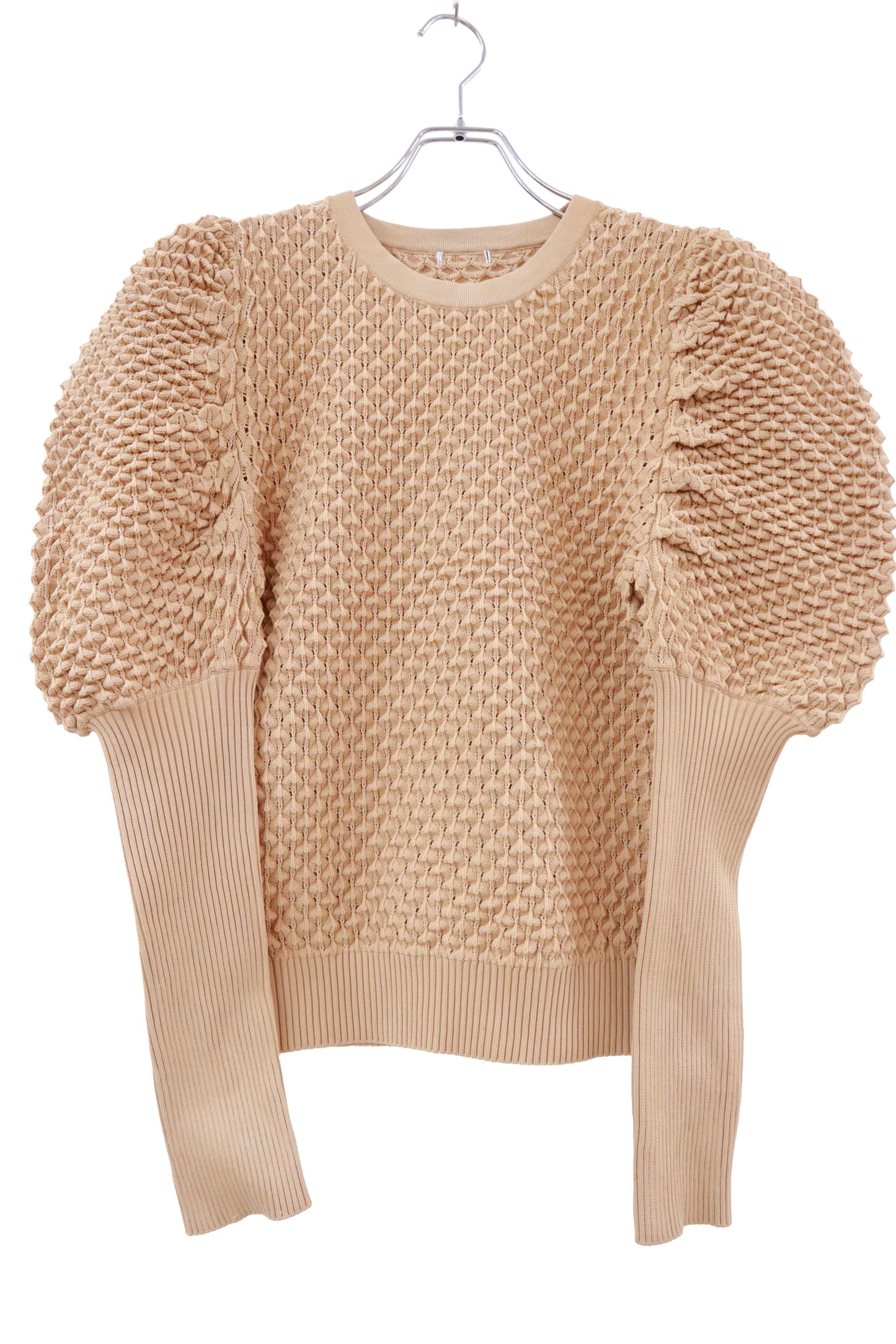 puff knit tops/U-［2511-022］