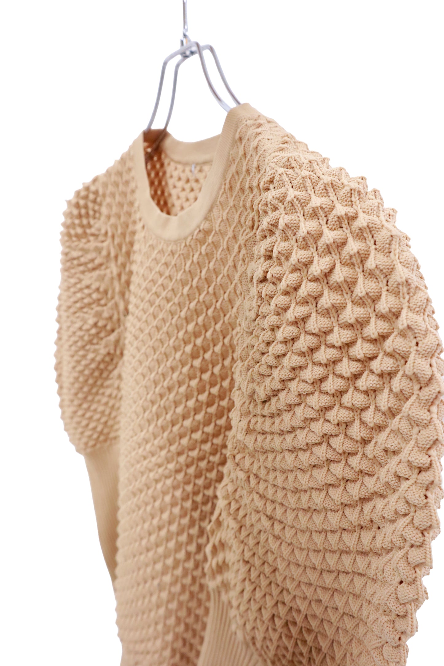 puff knit tops/U-［2511-022］