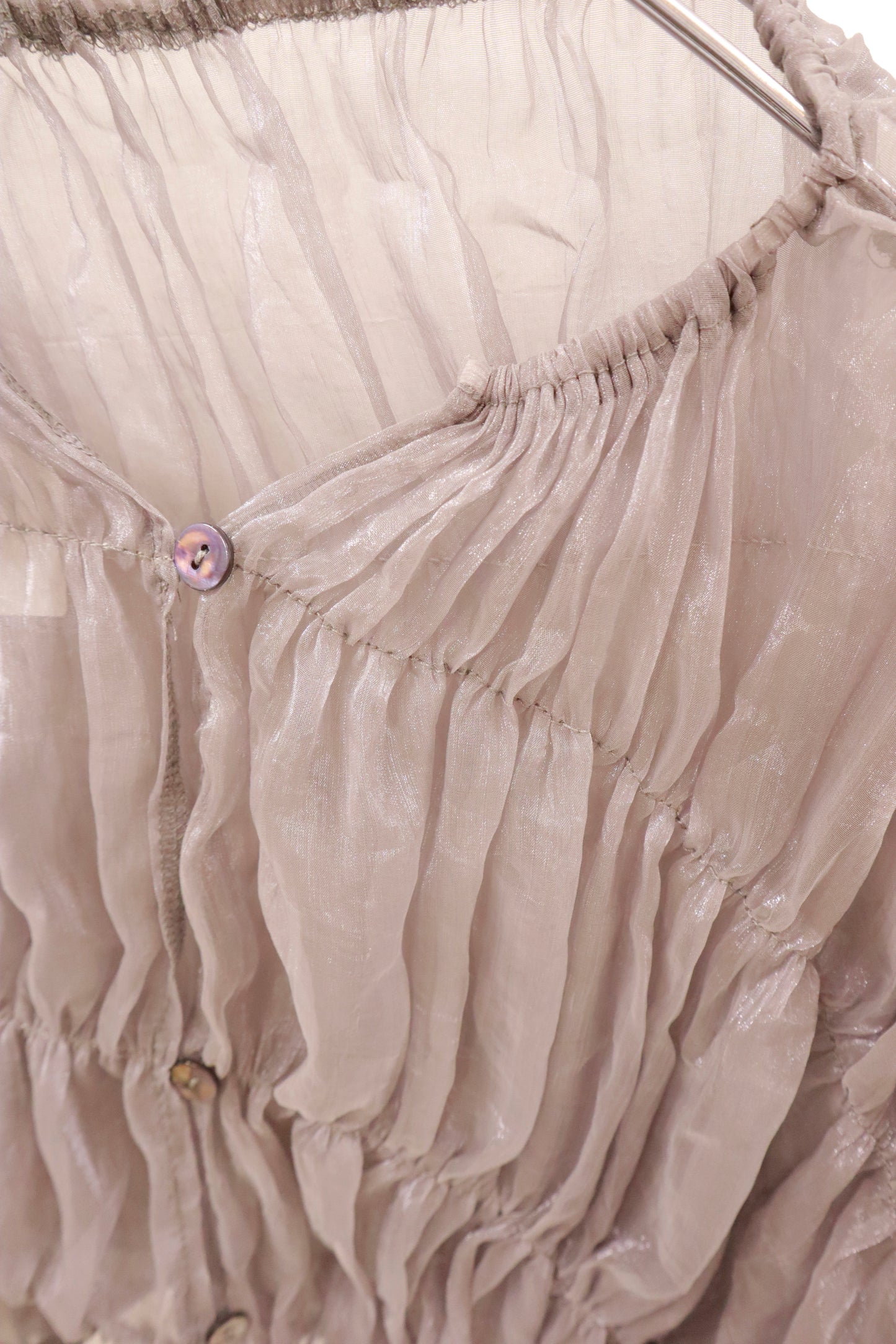 shirring tops/U-［2511-023］