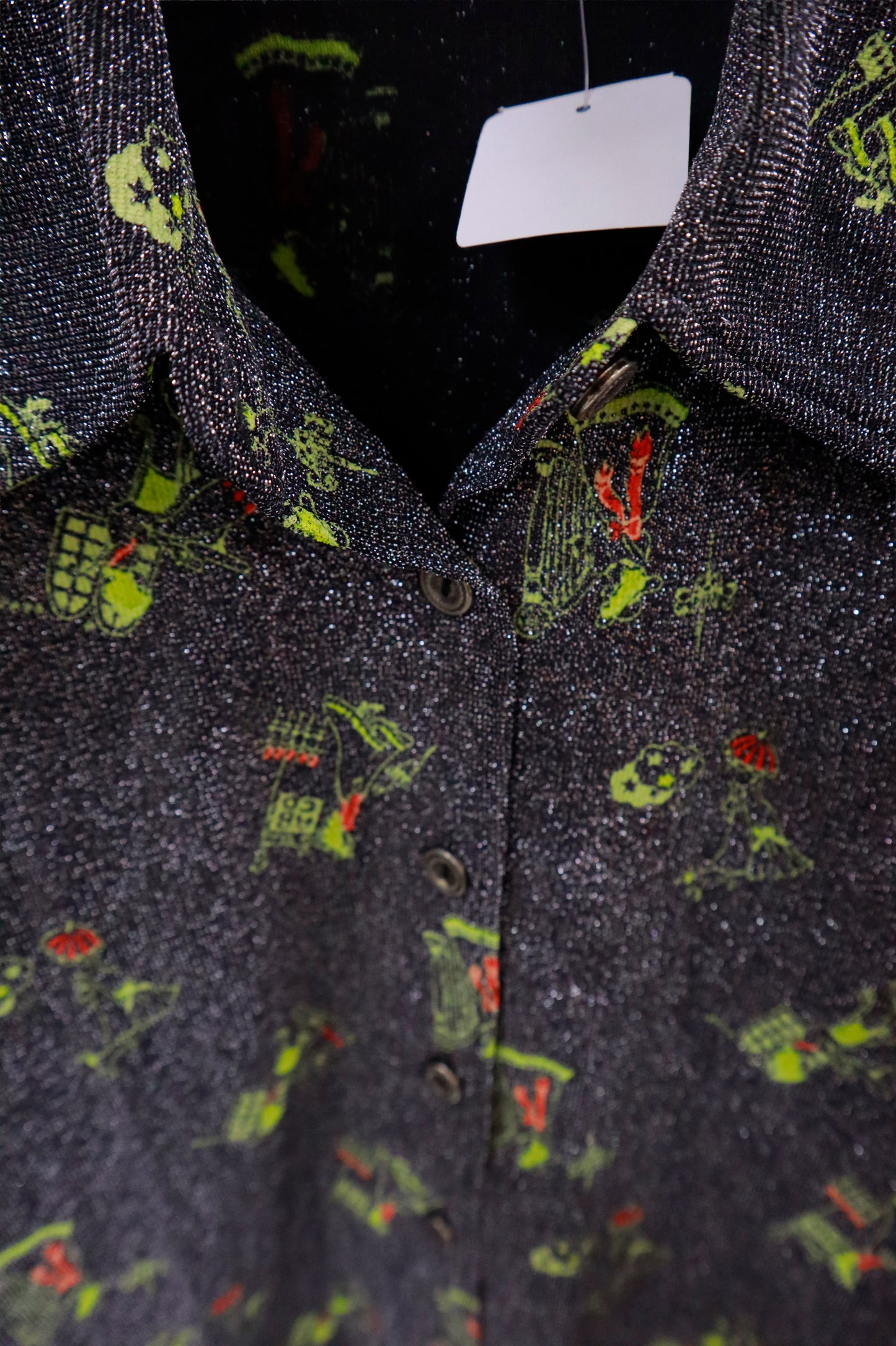 print shirt/NV-［2511-087］