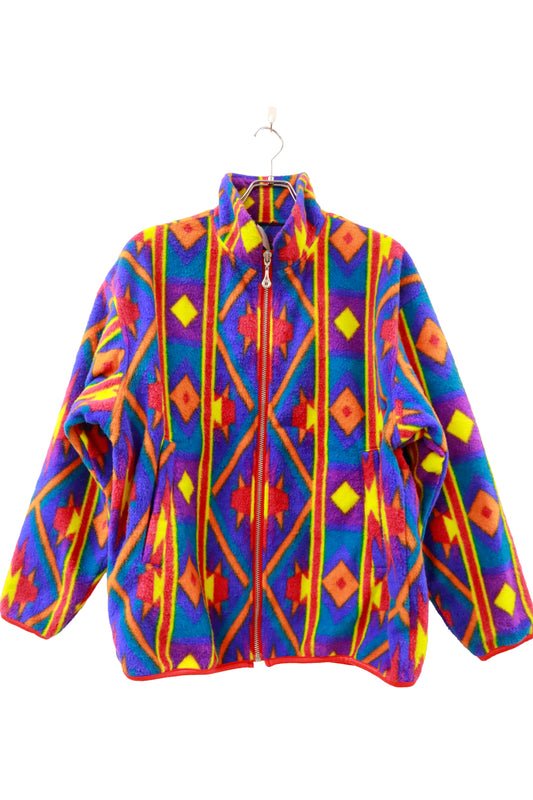 90's DESCENTE fleece jacket/NV-［2511-095］