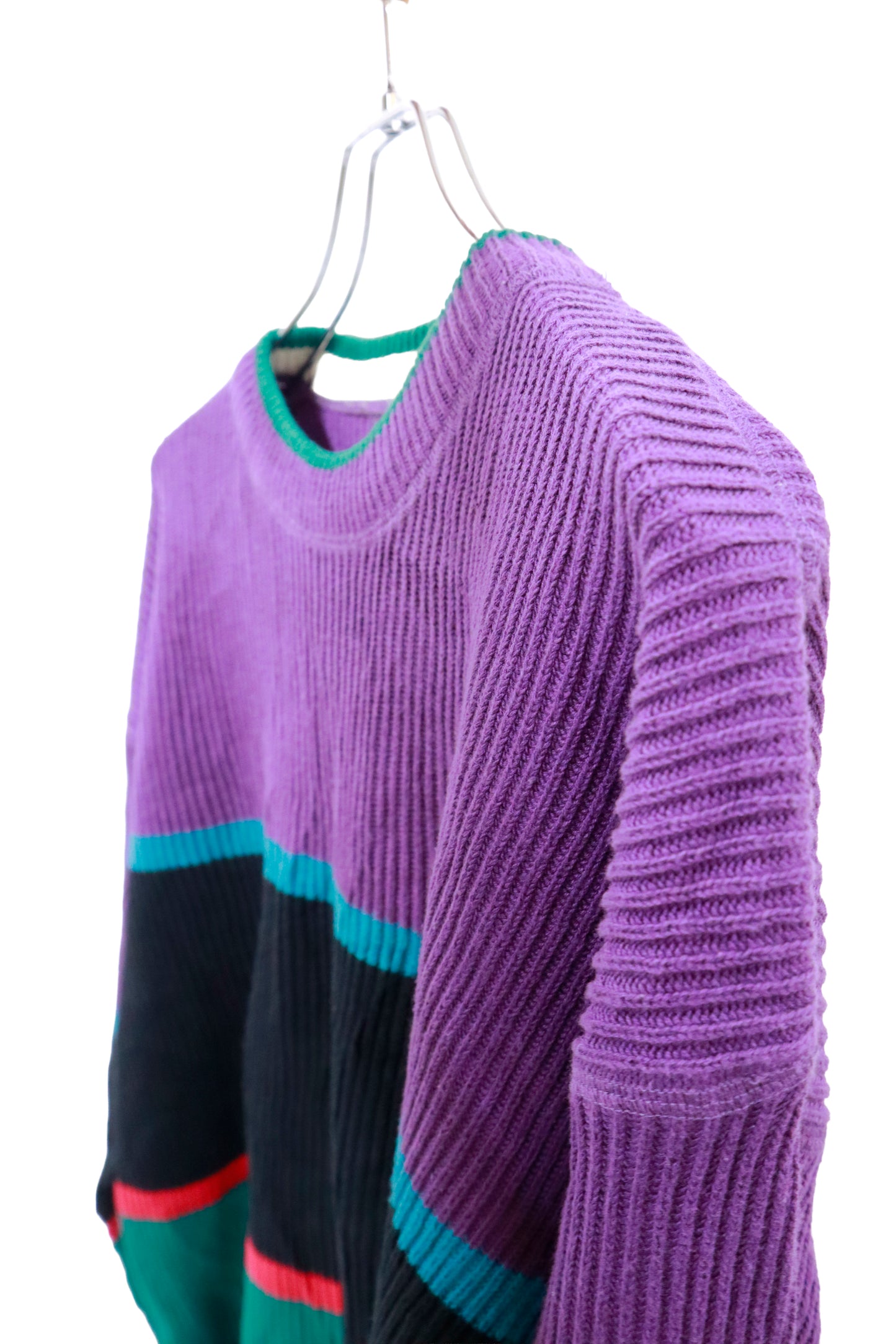 80's Eddie Bauer cotton knit sweater/NV-［2511-097］