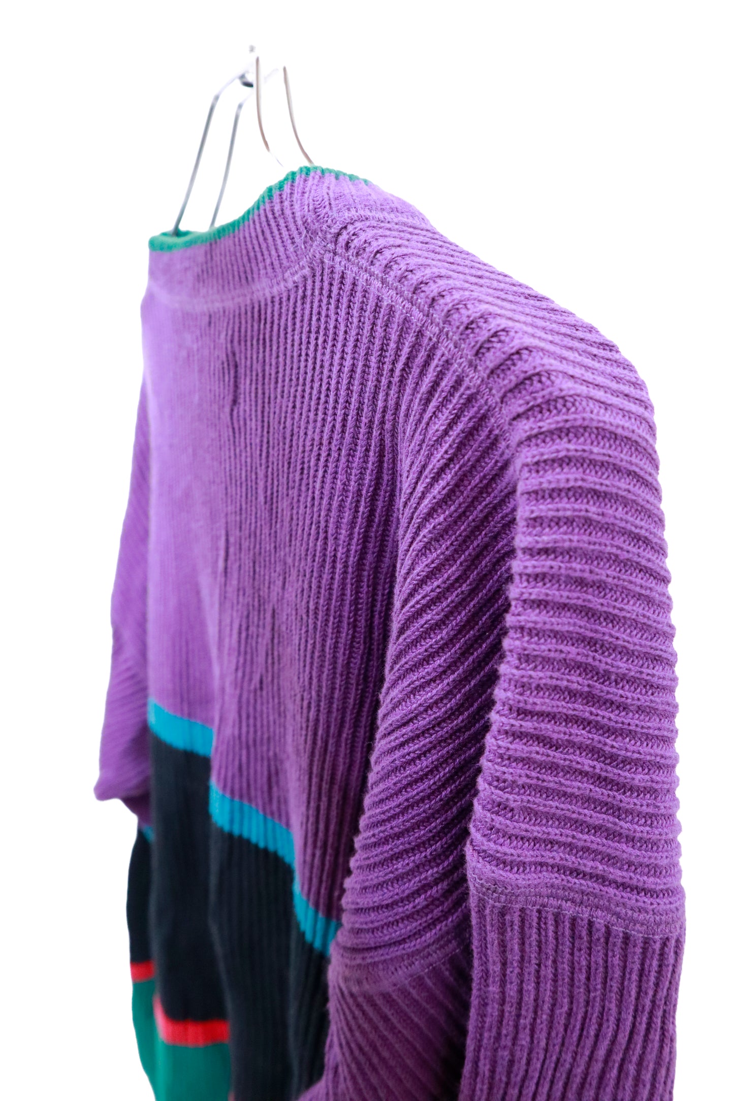 80's Eddie Bauer cotton knit sweater/NV-［2511-097］