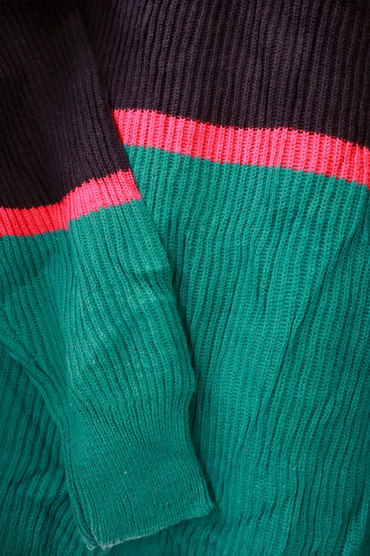 80's Eddie Bauer cotton knit sweater/NV-［2511-097］