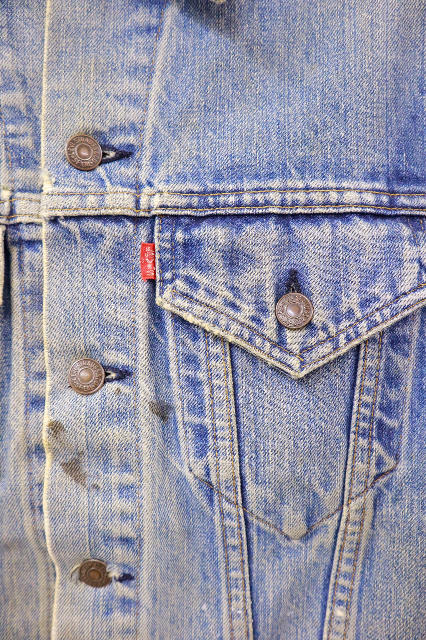 60's LEVI'S 70505 denim jacket 「ボタン裏52」/NV-［2511-103］