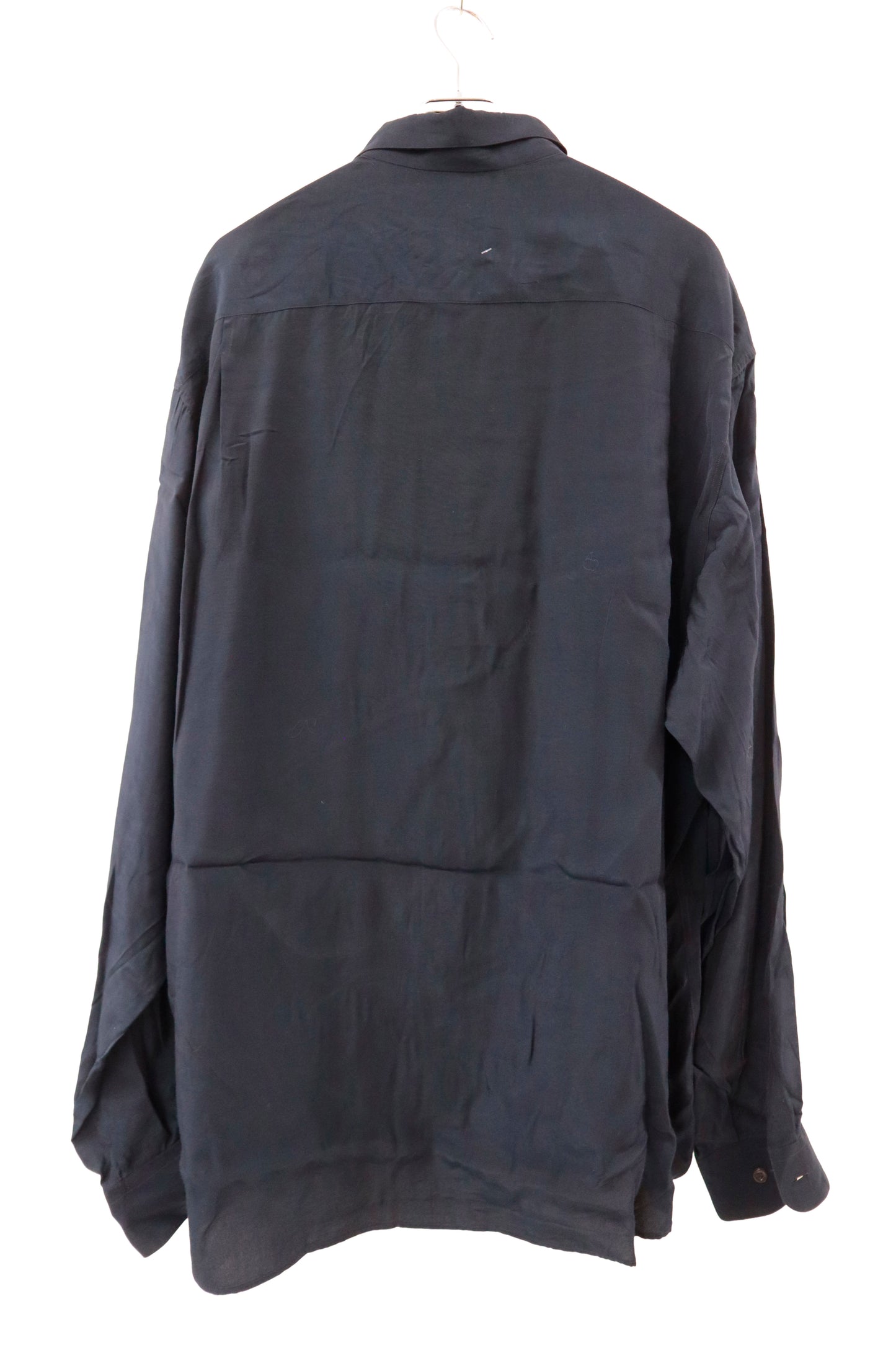 FERRANTI/80's  L/S shirt made in ITALY/NV-［2511-106］