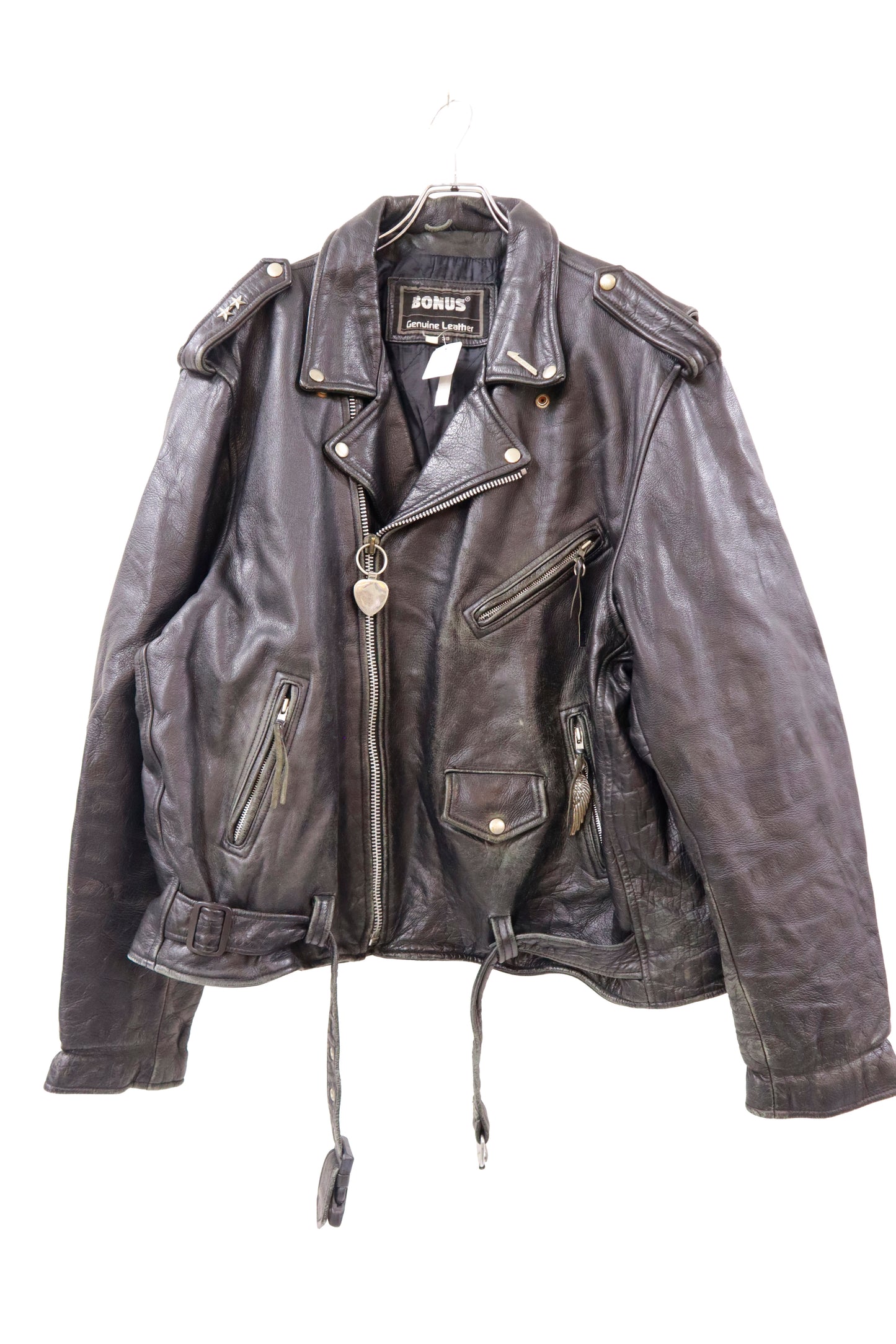 90's BONUS double leather jacket/NV-［2511-109］