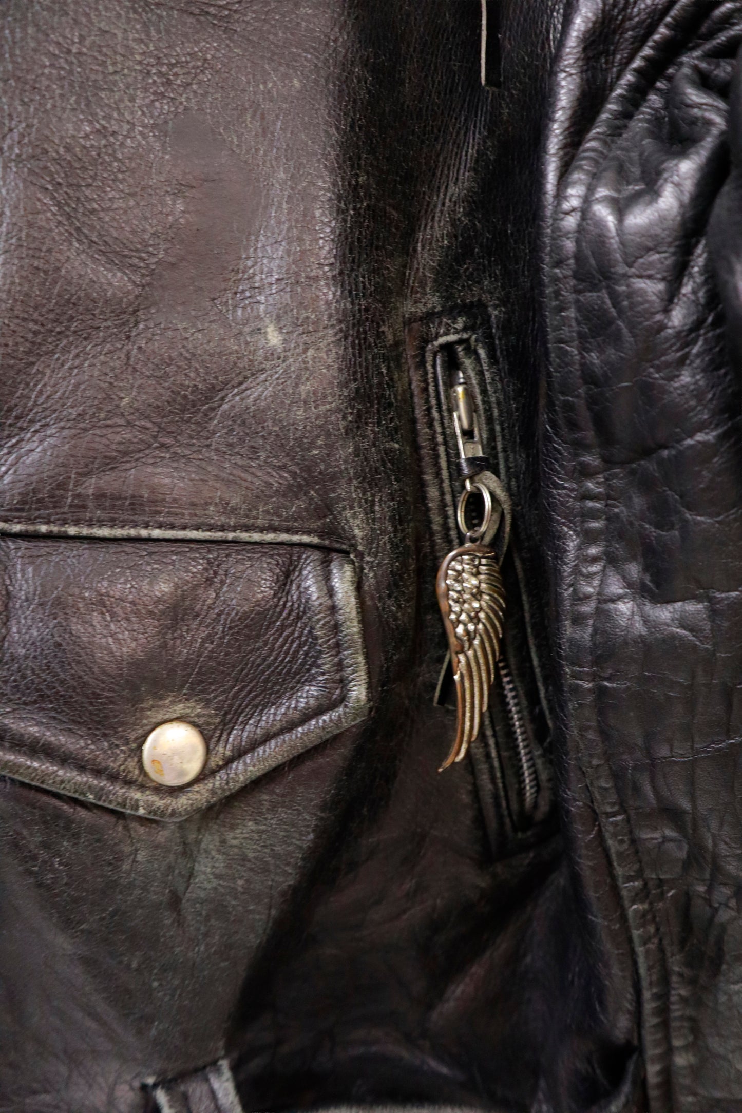 90's BONUS double leather jacket/NV-［2511-109］