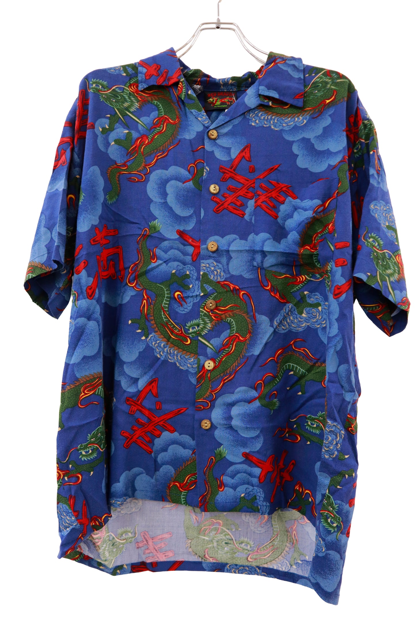 90's RED DRAGON by Kennington Hawaiian shirt/NV-［2511-121］