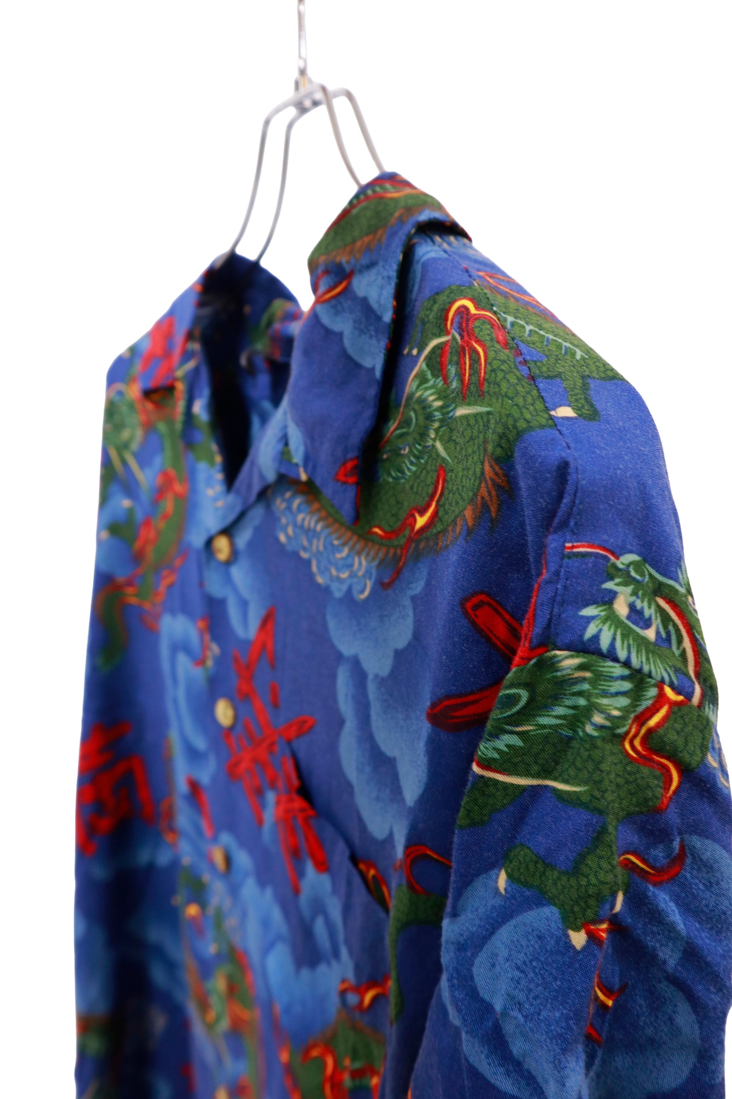 90's RED DRAGON by Kennington Hawaiian shirt/NV-［2511-121］