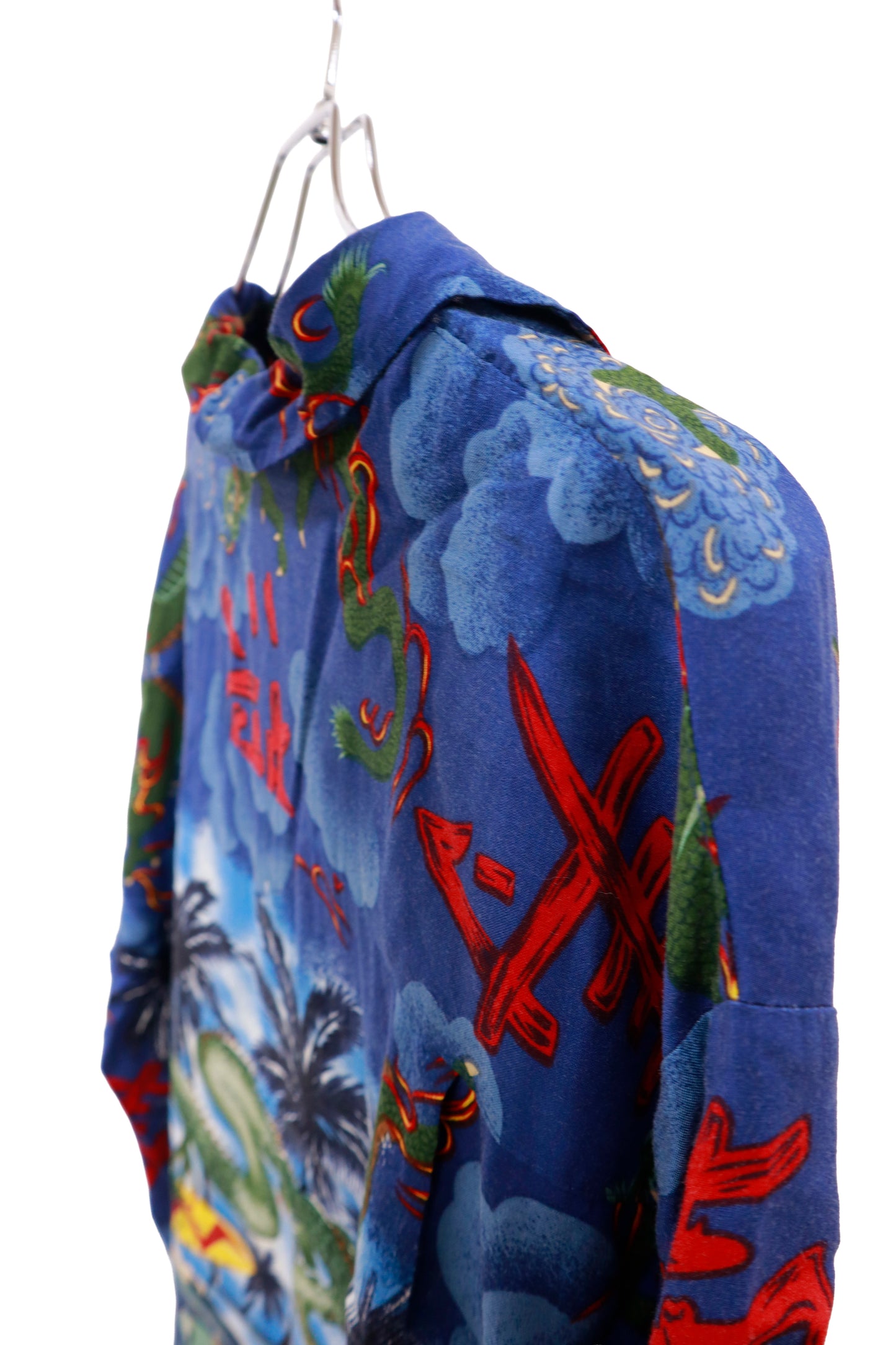 90's RED DRAGON by Kennington Hawaiian shirt/NV-［2511-121］