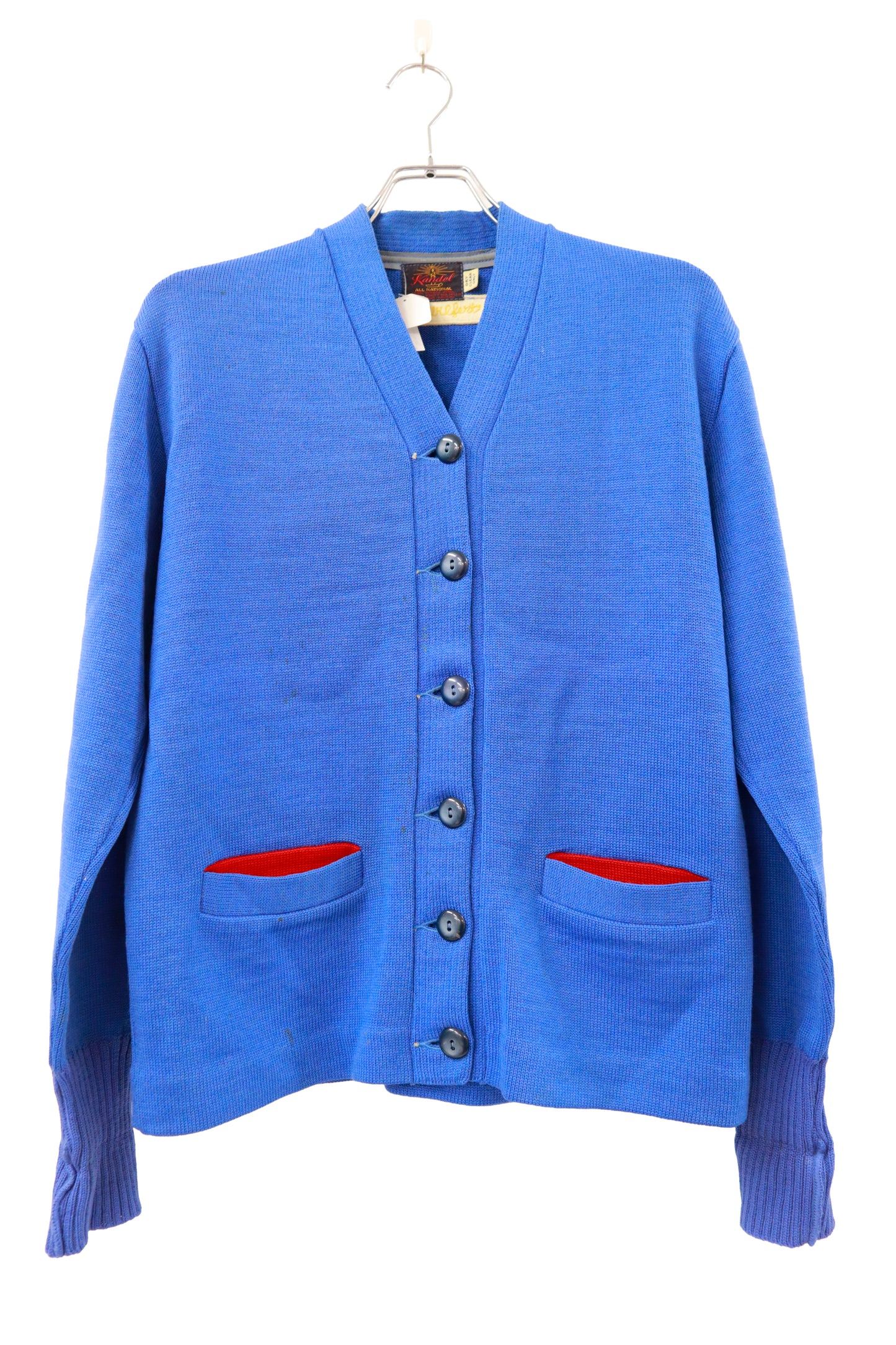 50's Kandel knitting mills lettered cardigan/NV-［2511-129］