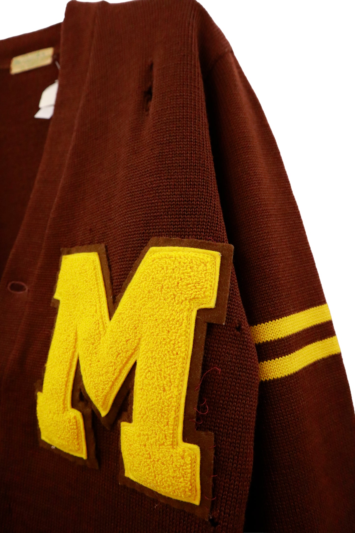 60's misrack's lettered  cardigan/NV-［2511-132］