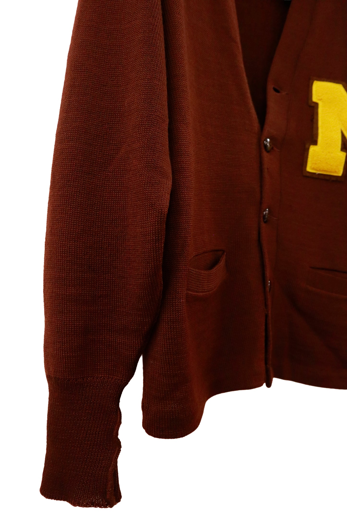 60's misrack's lettered  cardigan/NV-［2511-132］