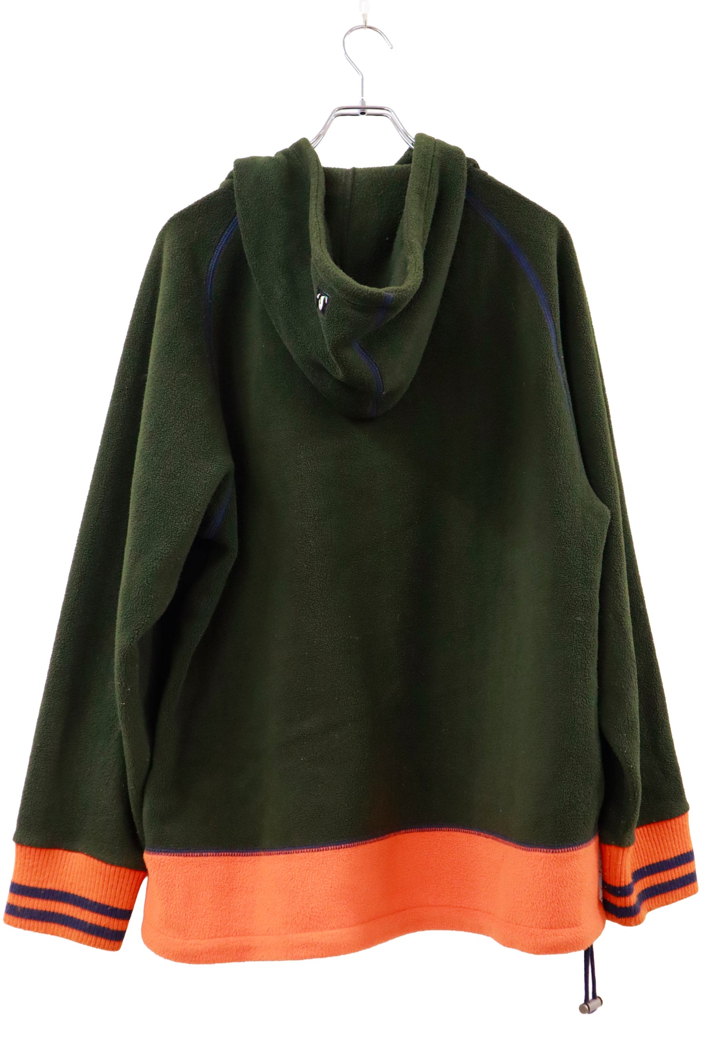 90's SONIC half zip fleece hoodie/NV-［2511-140］