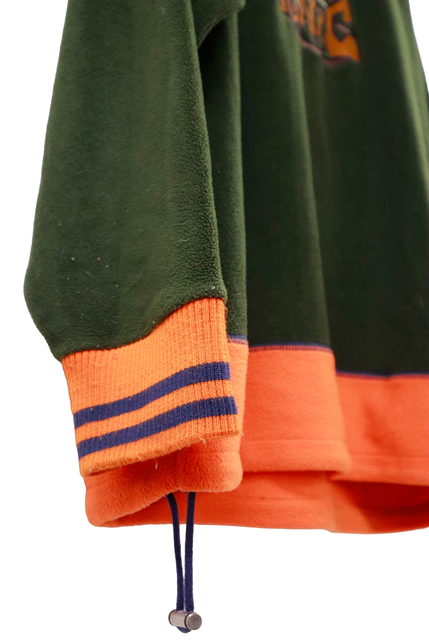 90's SONIC half zip fleece hoodie/NV-［2511-140］